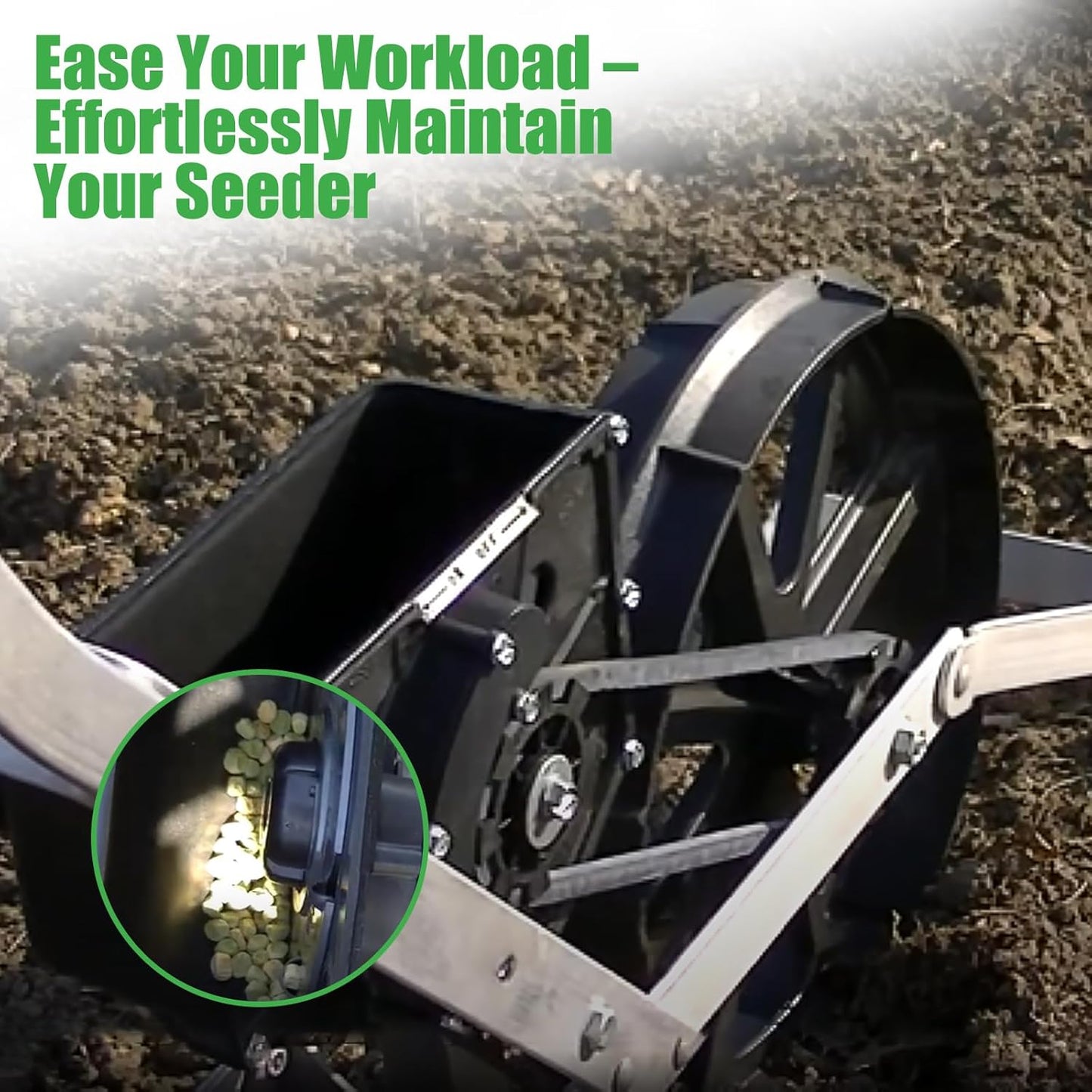 60009 Seed Plate Replacement for Earth-Way 1001-B Seeder, Precision Seeder Plate for Sweet Corn, Radish, Carrot, Peas, Beans & More