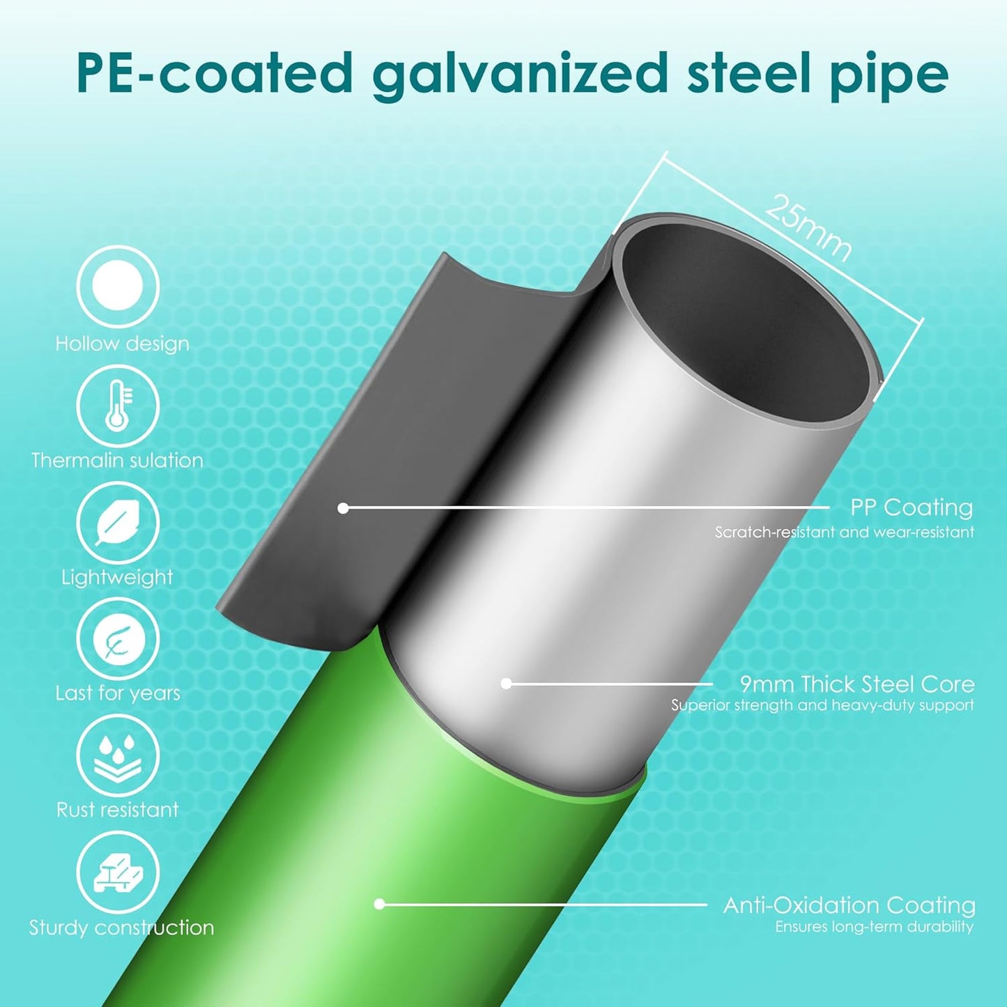 Flat Top Garden Arch Trellis 11FT x 9FT, Extra Large Garden Trellis for Climbing Plants Outdoor, 141.7in x 108in PE-Coated Metal Arbor Archway Trellis for Roses,Wisteria,Wedding,Patio Decoration Green