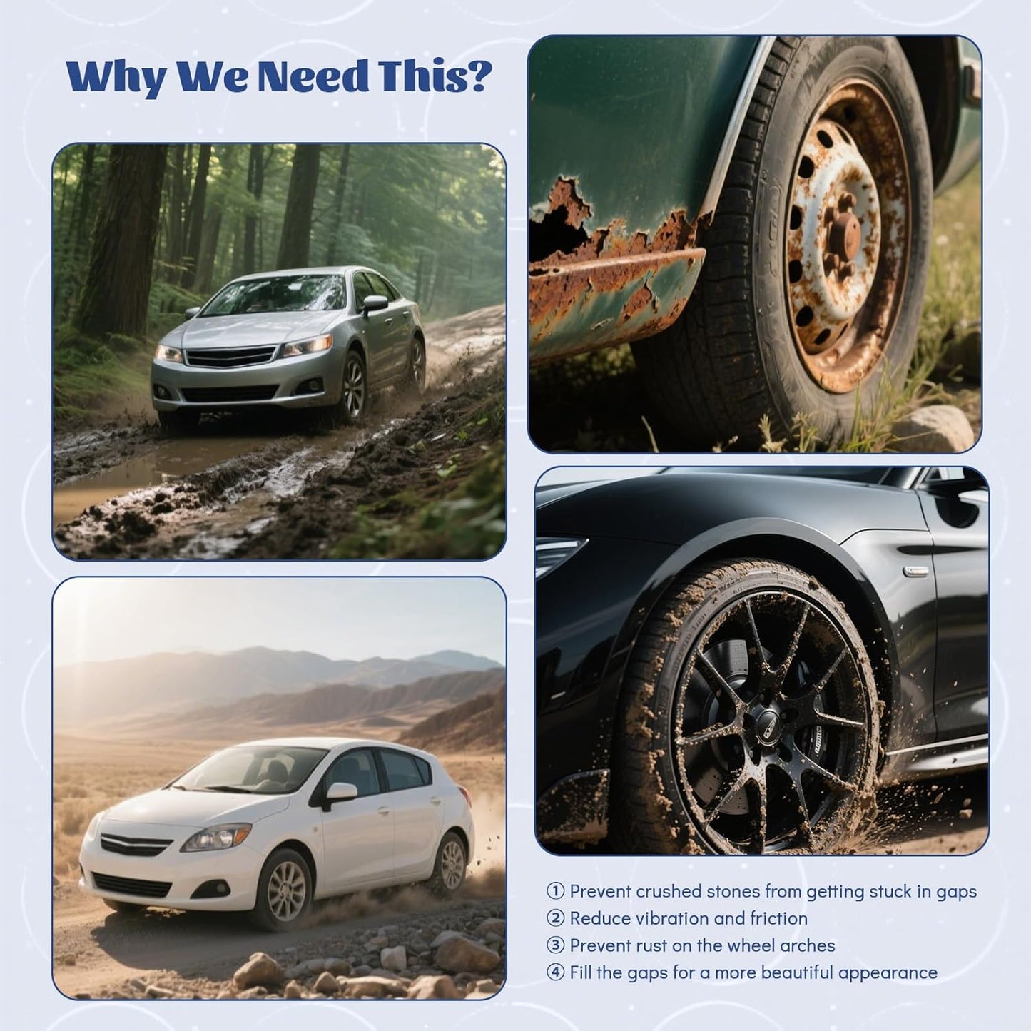 Fender Flares Edge Trim,Car Wheel Eyebrow Arch Trim Lips Strip Fender Flare Protector, Fender Flare Rubber Seal for Car and Truck Wheel Arch Well Black, 23ft(l) x0.14ft(w)