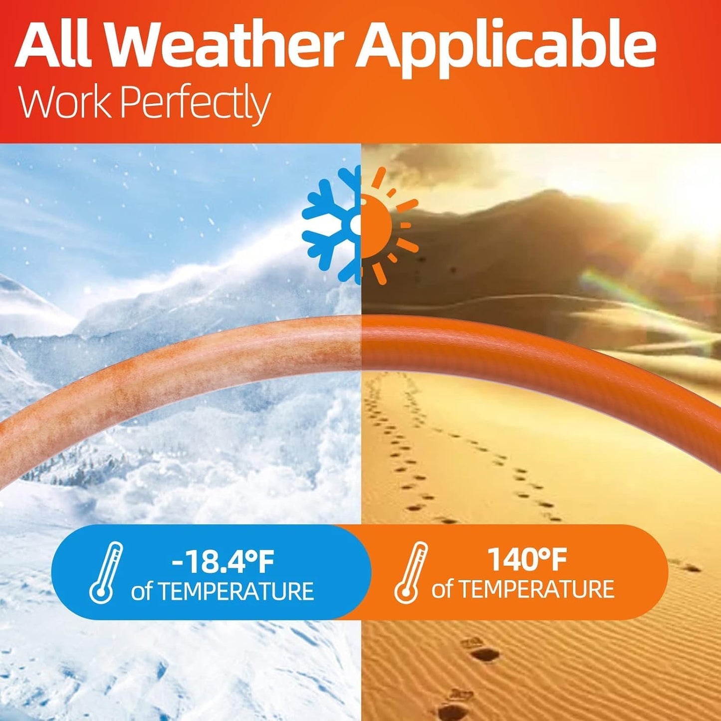 Garden Water Hose 20 ft x 3/4 in with Female to Female Connector, Small Leader Hose for Hose Reel, Heavy Duty, Flexible & Lightweight, Water Pipe, Outdoor Water Hose Extension Adapter