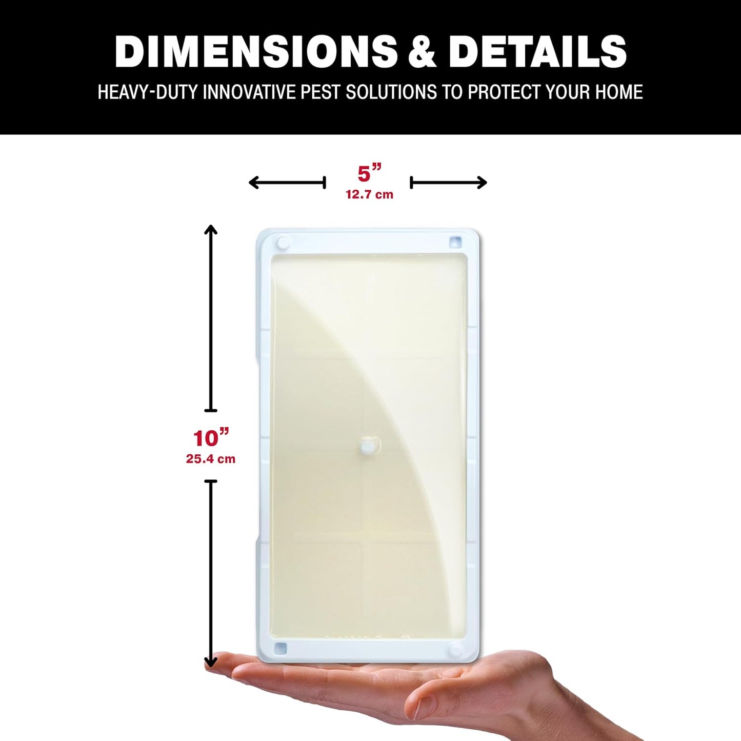 Catchmaster Freeze Resistant Glue Traps 6PK Mouse Traps Indoor for Home, Pest Control Tray for Rodents, Bugs & Crickets, Cold Weather Glue Board for House, Shed & Garage