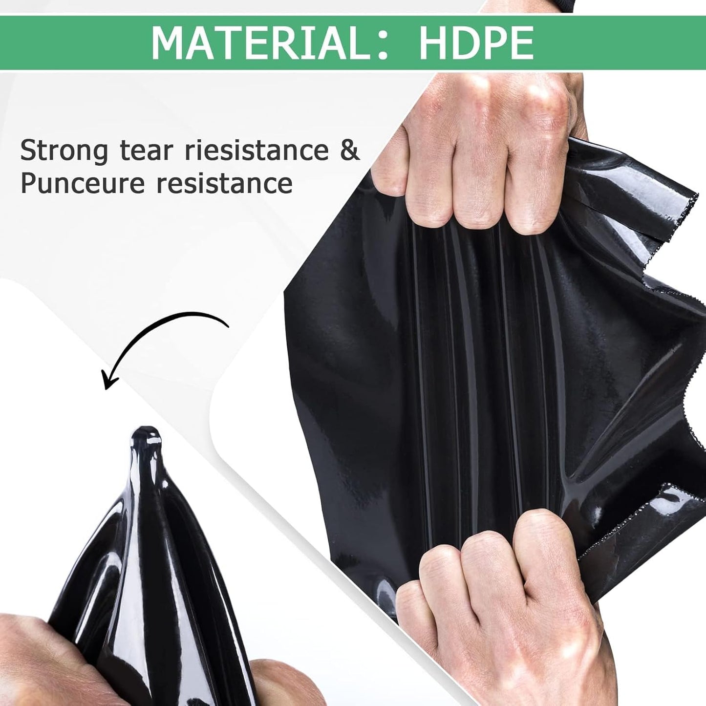 MYFAMIREA 20 FT x 25.2 FT Pond Liner, 20 Mil HDPE Pond Liner, Sun Resistant Preformed Easy Cutting Pond Liner Underlayment for Fish Koi Ponds, Garden Fountain, Waterfall Fish Pond