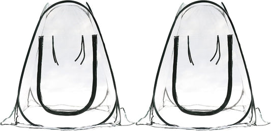 Gardzen 2-Pack 27"x27"x31" Pop up Grow Greenhouse Small Greenhouse, Portable Plant Flowers Mini Green House Cover for Outdoor & Indoor Use