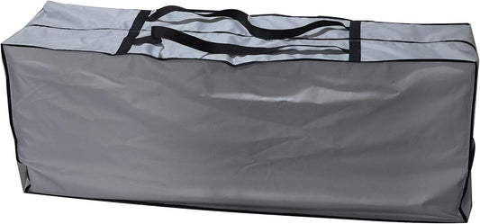 Outdoor Rectangular Cushion/Cover Storage Bag, Protective Zippered Storage Bags with Handles, 60"X20"X28" Grey