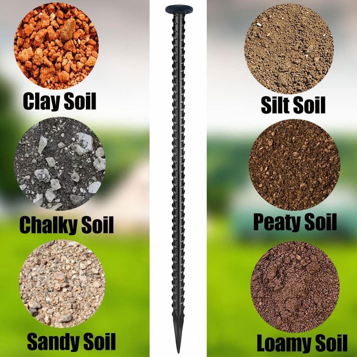 16 Inc Rebar Stakes, Ground Stake，1/2 Inch Diameter, Galvanized Steel Ground Anchors,Speed Bump, Tent Stakes, Heavy Duty Metal Stakes, Used for Road Construction Outdoor Camping,30 Pack（Black）