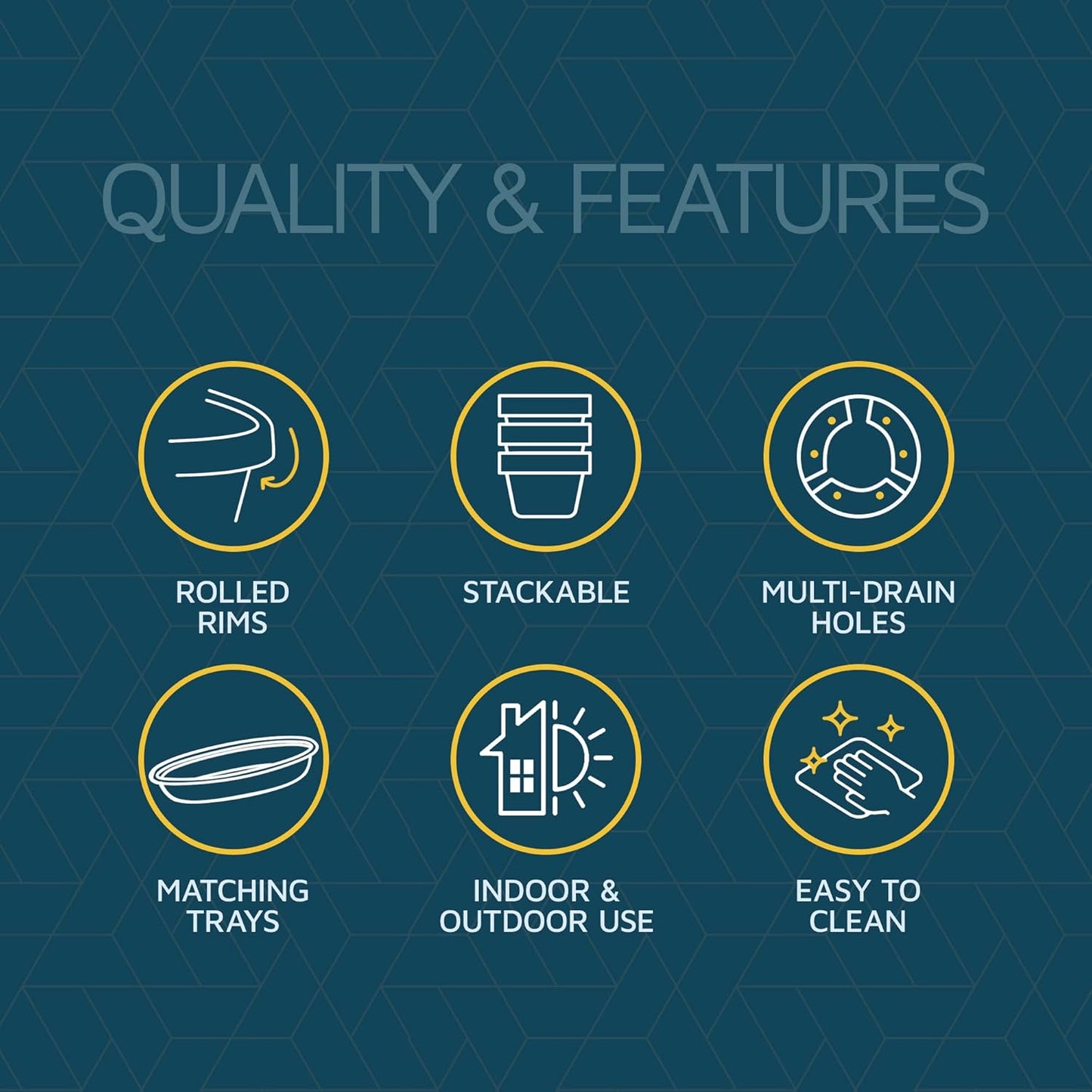 10-Inch Whiskey Barrel Planters Outdoor Pack of 4, Plastic Decoration Plant Pots for Indoor & Outdoor Use with Drainage & Saucer, Rustic Garden Planters for Flowers, Small Plants & Herbs