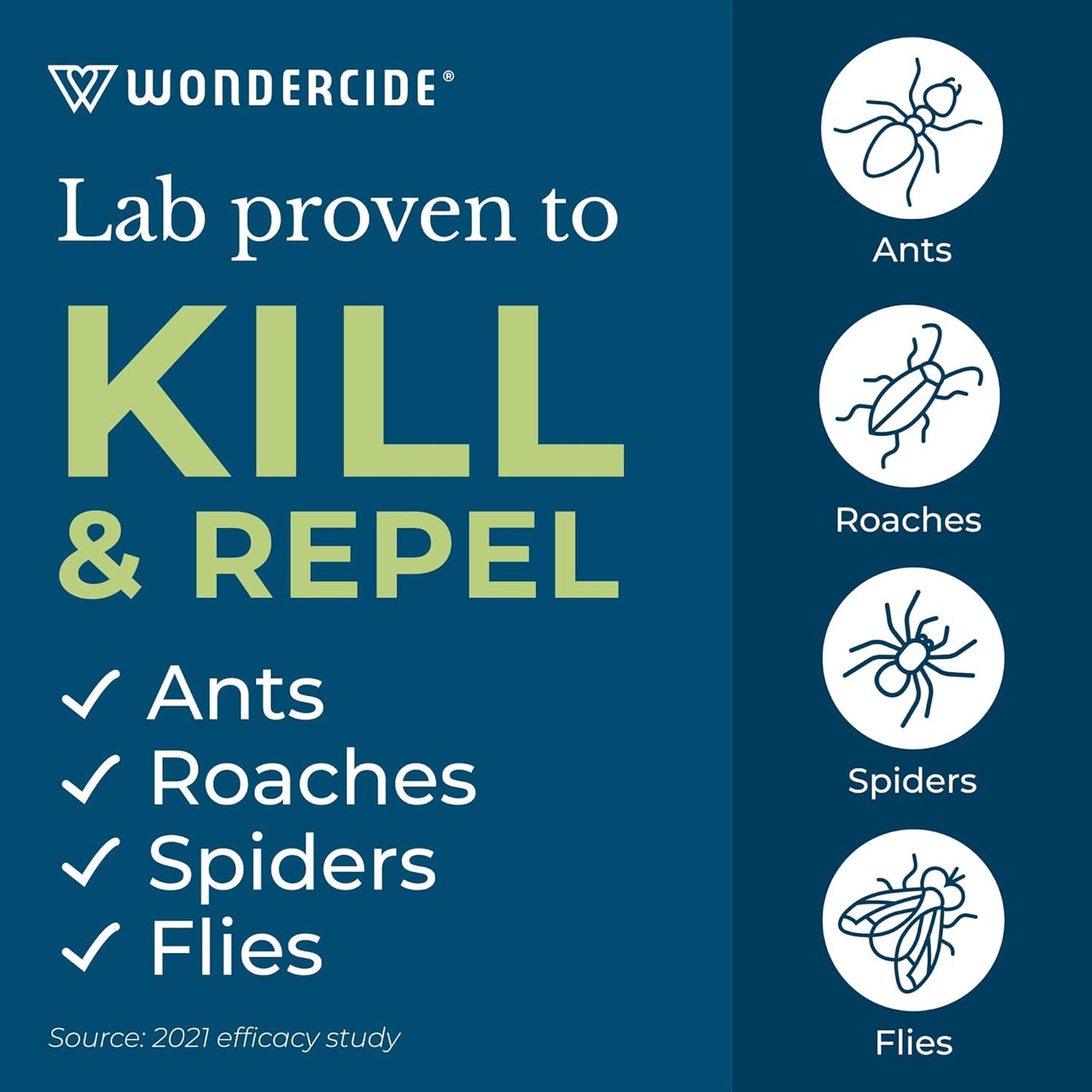 Wondercide - Indoor Pest Control Spray for Home and Kitchen - Ant, Roach, Spider, Fly, Flea, Bug Killer and Insect Repellent - with Natural Essential Oils - Pet and Family Safe — Cedarwood 16 oz
