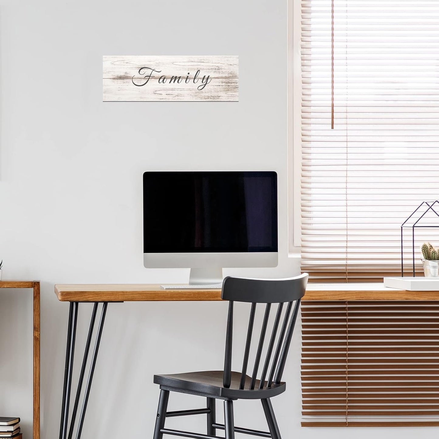 DOARTDO Custom Canvas Sign Prints Text Wall Art Personalized Quotes Wall Decor Rustic Wood Background Picture Customized Gifts (10x30inch)