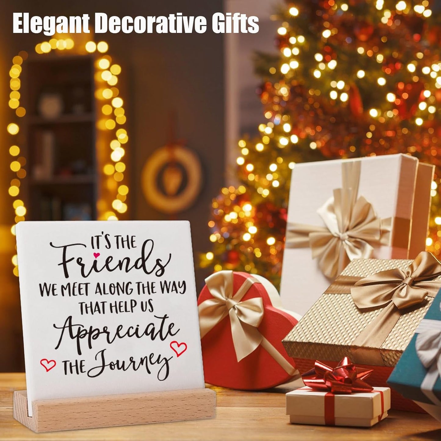 Friend Birthday Gifts for Best Friends Bestie BFF, Friendship Gifts for Work Bestie True Long Distance New Friend Appreciation Decor Plaques