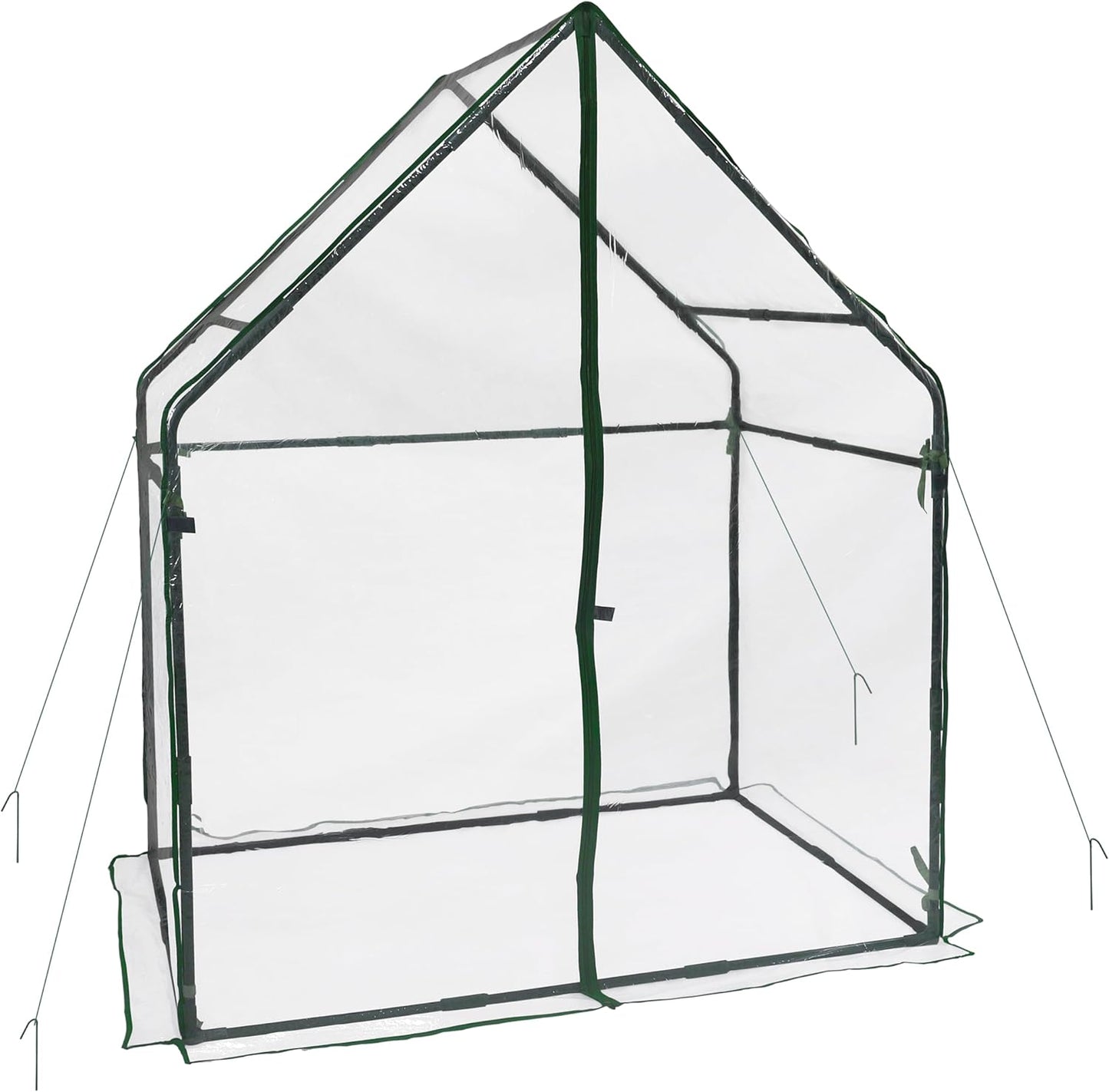 Gardzen Mini Greenhouse Heavy Duty Portable Green House, Clear Tent Small Greenhouse for Indoor Outdoor Plants 36.2”(L) x53.3”(W) x66.1”(H)