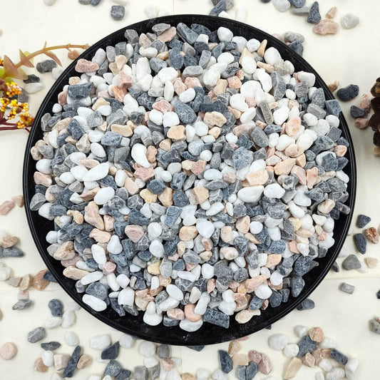 10LB Succulent and Cactus Gravel Pebbles, 1/5 Inch Natural Decorative Polished Stones, River Rocks for Plants, Vases, Aquariums, Terrarium and Outdoor Gardening,Mixed Color