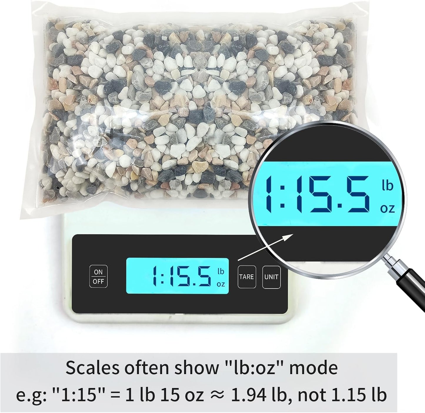 2 lbs Succulent and Cactus Pebbles Gravel, 3/8 Inch Mixed Color Decorative River Rocks for Plants Indoor, Vases, Terrarium, Potted Top Dressing and Outdoor Decorative Stones