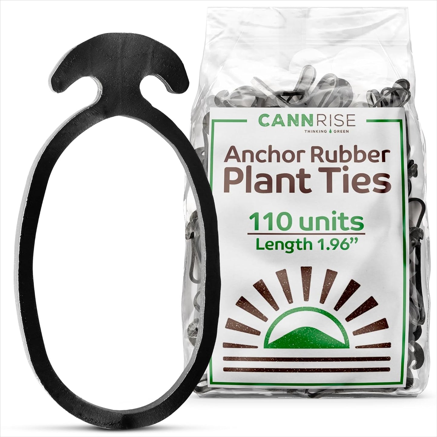 Anchor Rubber Bands for Trellising – 110 Pack of 5 cm/1.96 inches Rubber Bands for Outdoor Plant Support, Climbing Plants, Grape Vines, Trees – UV-Protected, Elastic, Multi-Purpose Use