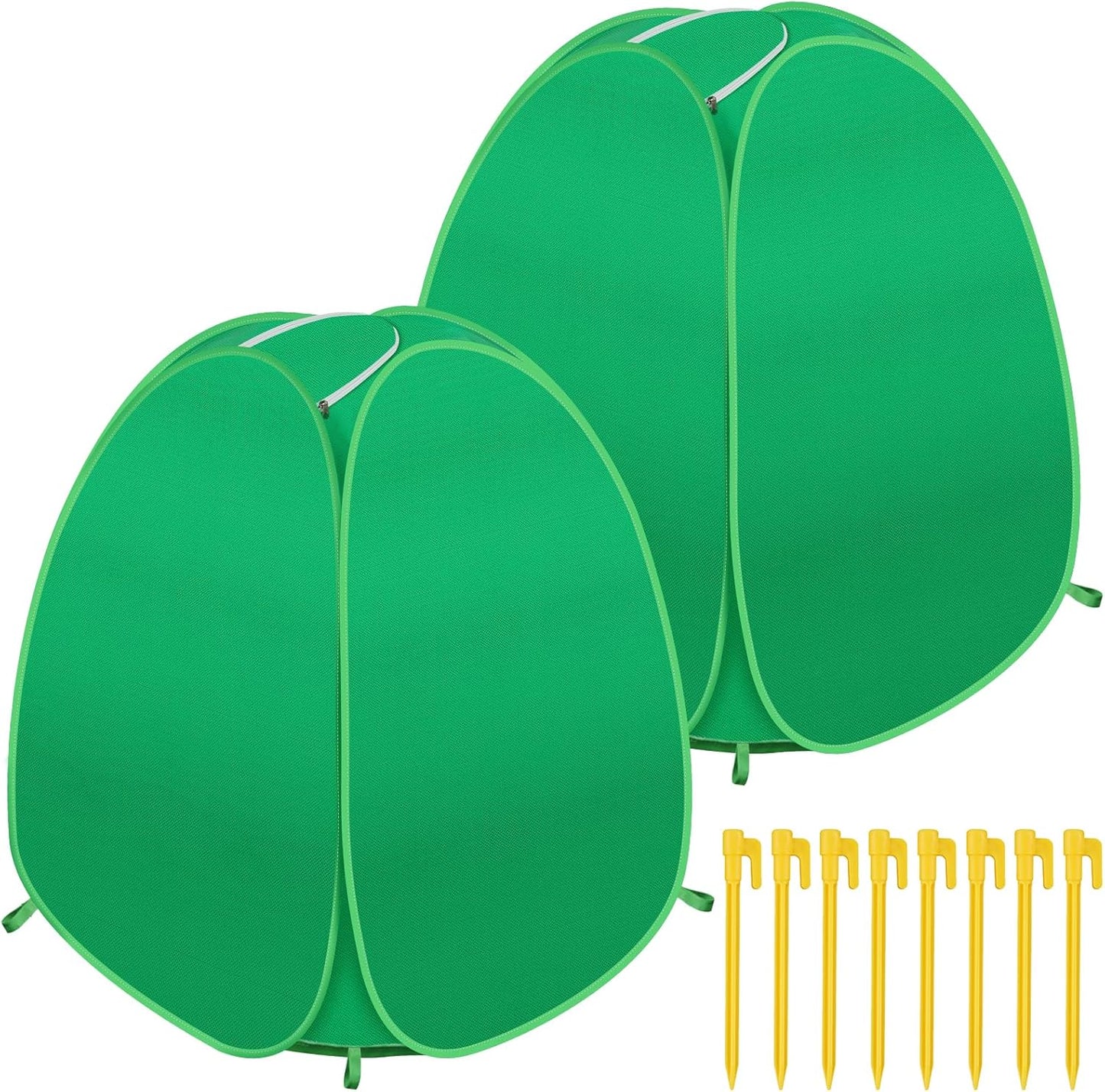 2 Pack Plant Covers Freeze Protection, 28x28x33 Winter Shrub Frost Covers for Outdoor Plants, Warm Plant Protectors Tent for Protecting Fruit Tree Potted Plants and Shrub from Freezing Animals Eating