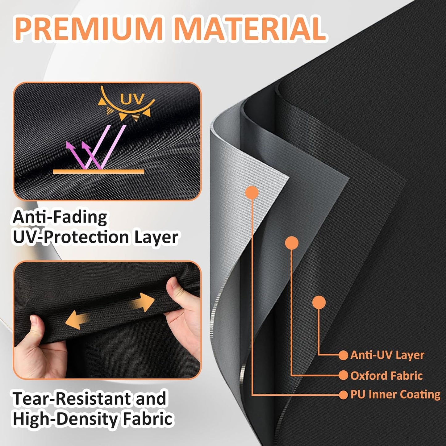 Pizza Oven Cover for Blackstone 6825 6824, 16 inch Outdoor Pizza Oven Accessories, Waterproof Blackstone Pizza Oven Cart Cover w/Top Handle & Windproof Buckles