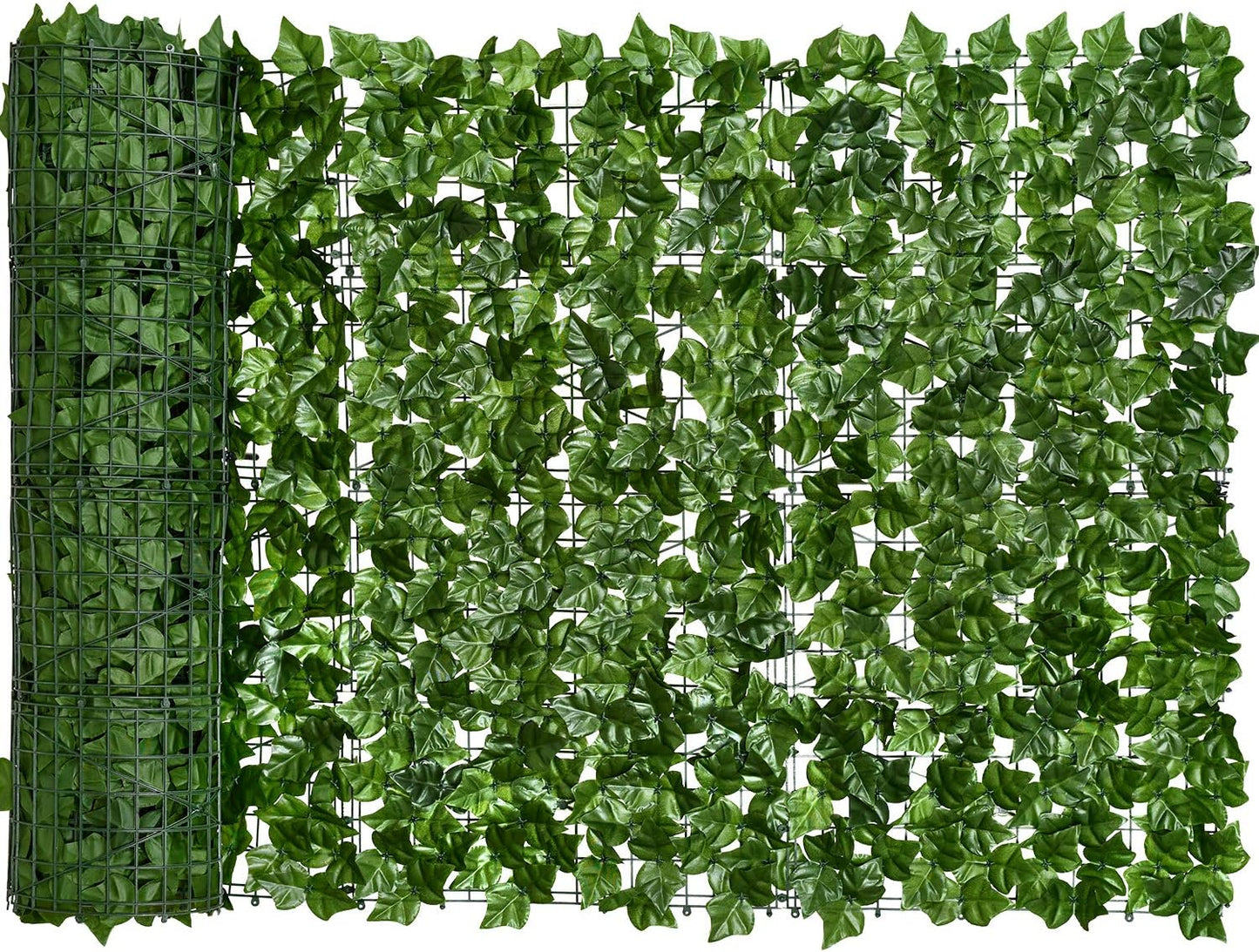 DearHouse 98.4x39.4in Artificial Ivy Privacy Fence Wall Screen, Artificial Hedges Fence and Faux Ivy Vine Leaf Decoration for Outdoor Garden Decor