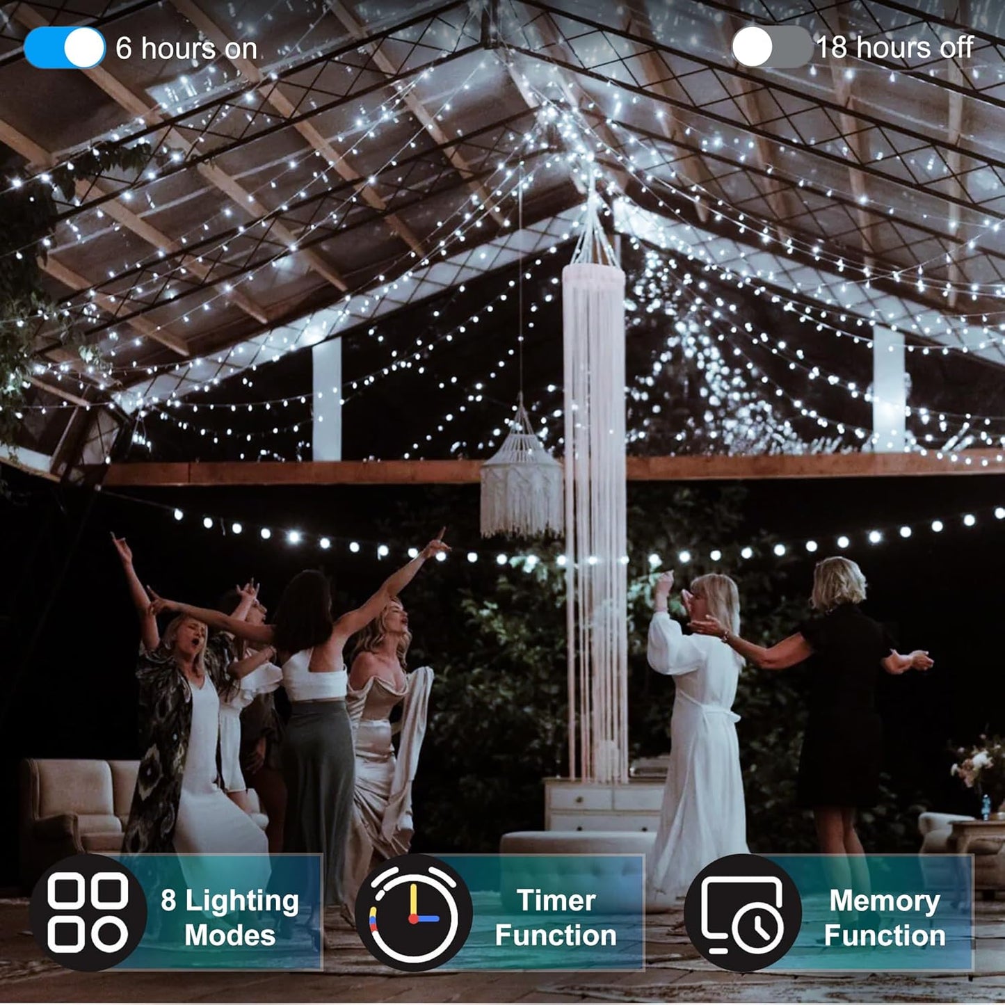 1500 LED Christmas Lights Outdoor Use, 492ft 8 Lighting Modes Fairy Lights for Outside, Christmas Tree Lights Outdoor IP44 Waterproof for Xmas Patio Yard Fence Deck Balcony Garden Decor Cool White