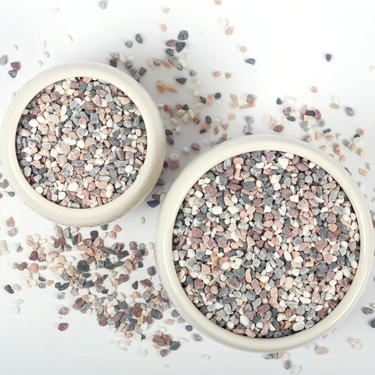 5lbs Natural Gravel Pebbles for Succulents and Cacti, 1/5 Inch Decorative River Stones – Perfect for Vases, Aquariums, Terrariums, and Outdoor Gardening, Mixed Colors (Mixed, 5 Pounds)
