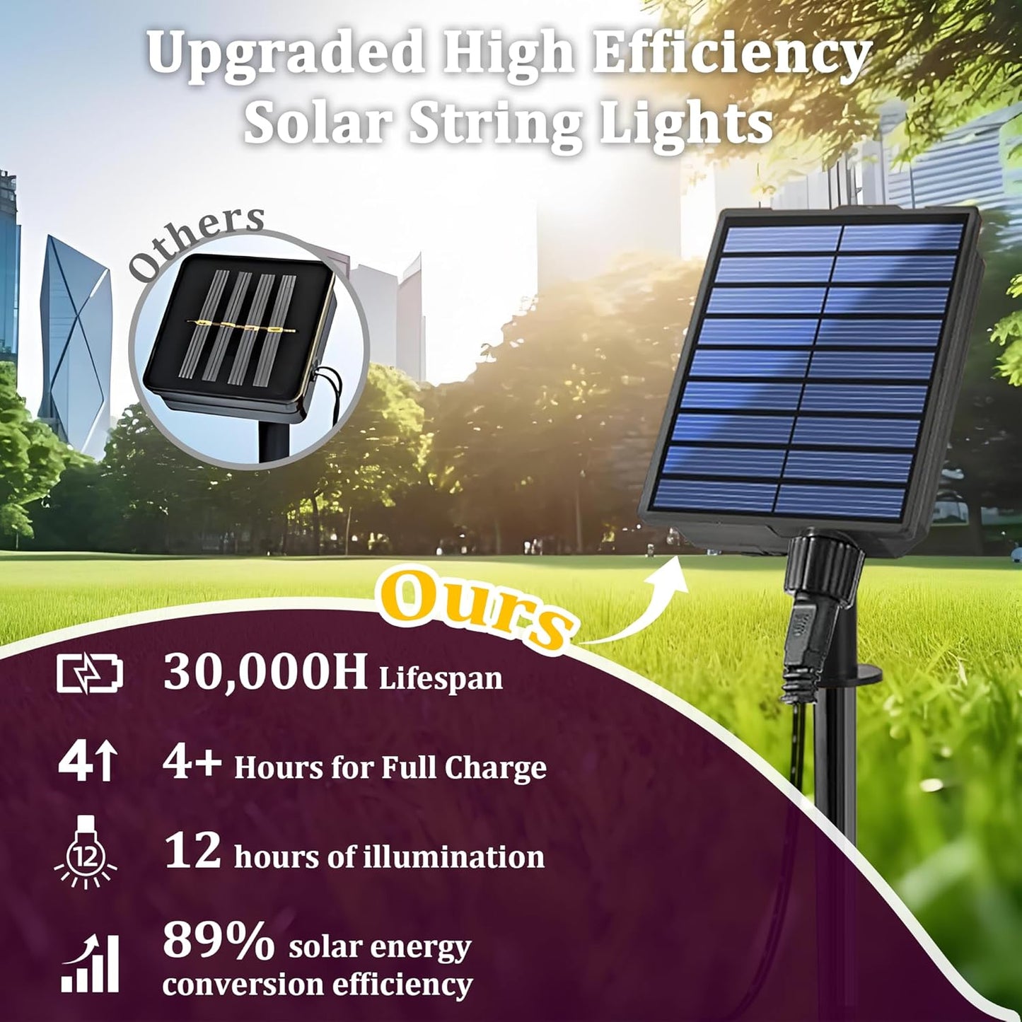 2-Pack 200FT Solar String Lights for Outside, 600 LED Extra-Bright Outdoor with 19 Modes & Timer, Waterproof Fairy Lights for Garden Patio Tree Christmas Decorations (Multicolor)