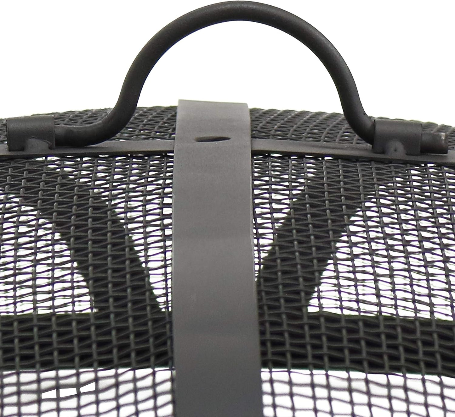 Sunnydaze 23-Inch Replacement Steel Fire Pit Bowl with Round Spark Screen - High-Temperature Painted Finish