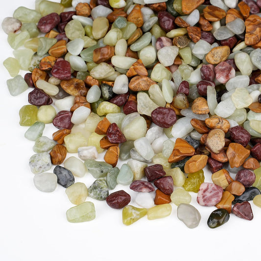 5 lbs Pebbles for Indoor Plants, Succulent Rocks, 3/8" Polished Pebbles for Bamboo, Vase, Terrarium, Natural Decorative Small River Rocks for Crafts, Cactus, Outdoor Garden Landscaping