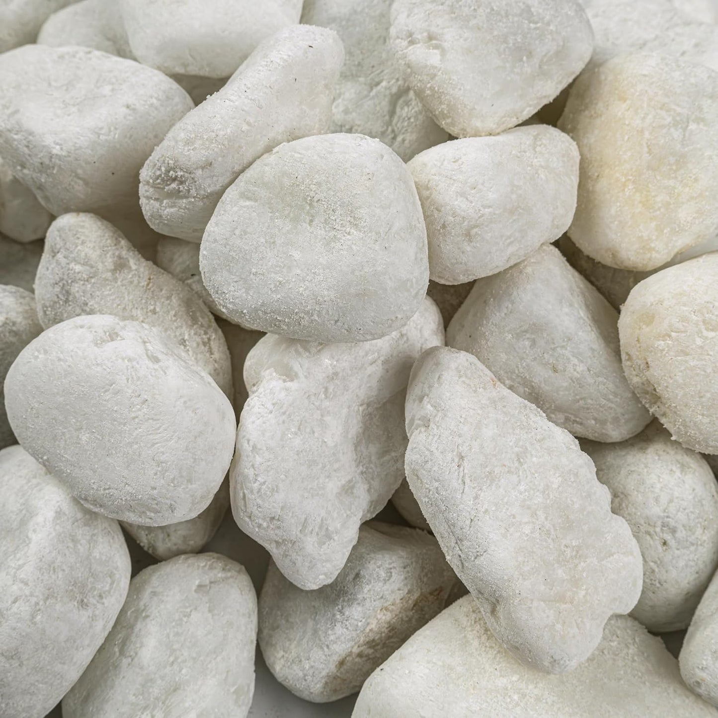 MSI Natural Decorative Tumbled White Pebbles, 1 Inch - 2 Inch, 40 lb. Bag