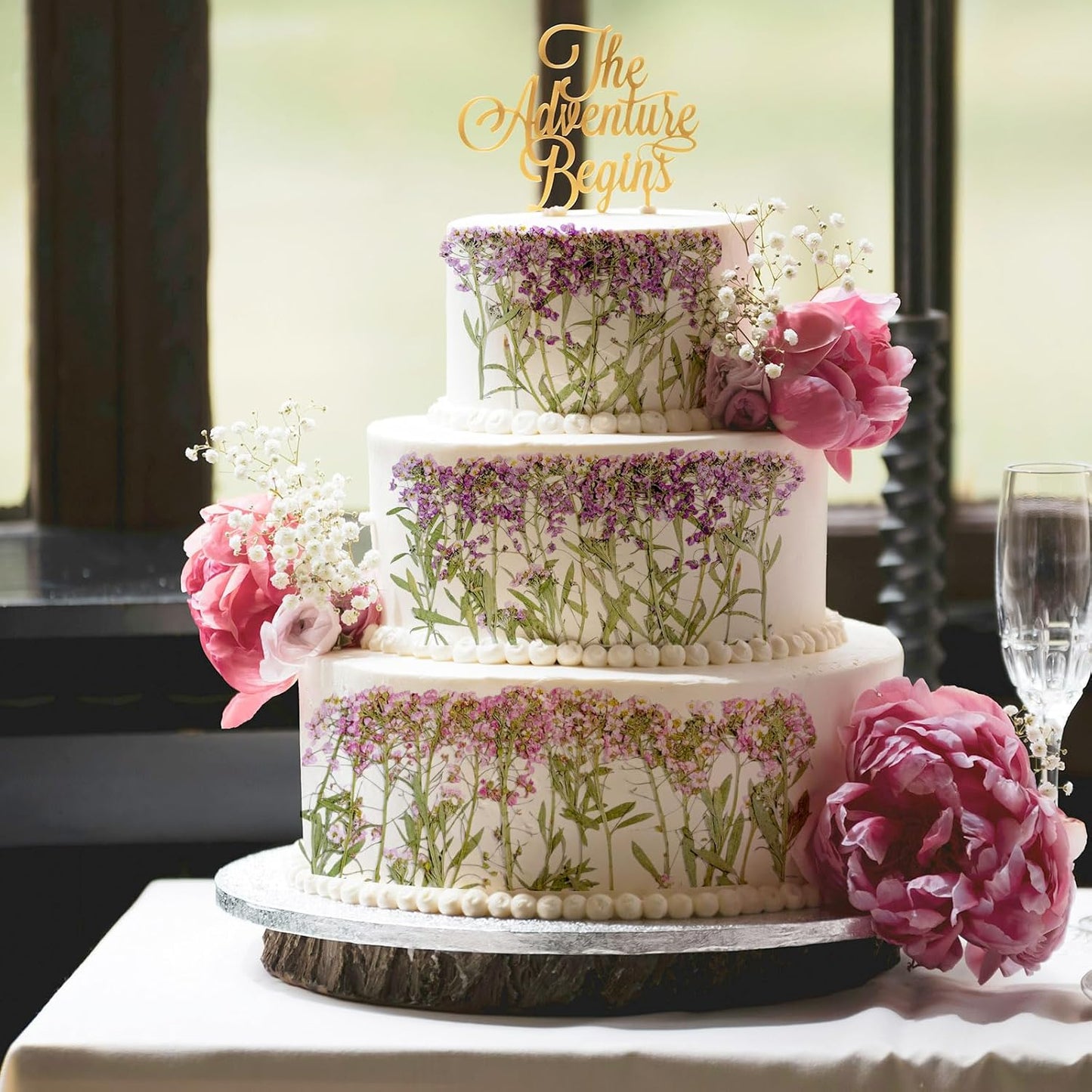 48 Pcs Mix Natural Dried Pressed Flowers for Cake Decorating, Real Dry Flower for Resin Jewelry Making, DIY Art Crafts - Sweet Alyssum