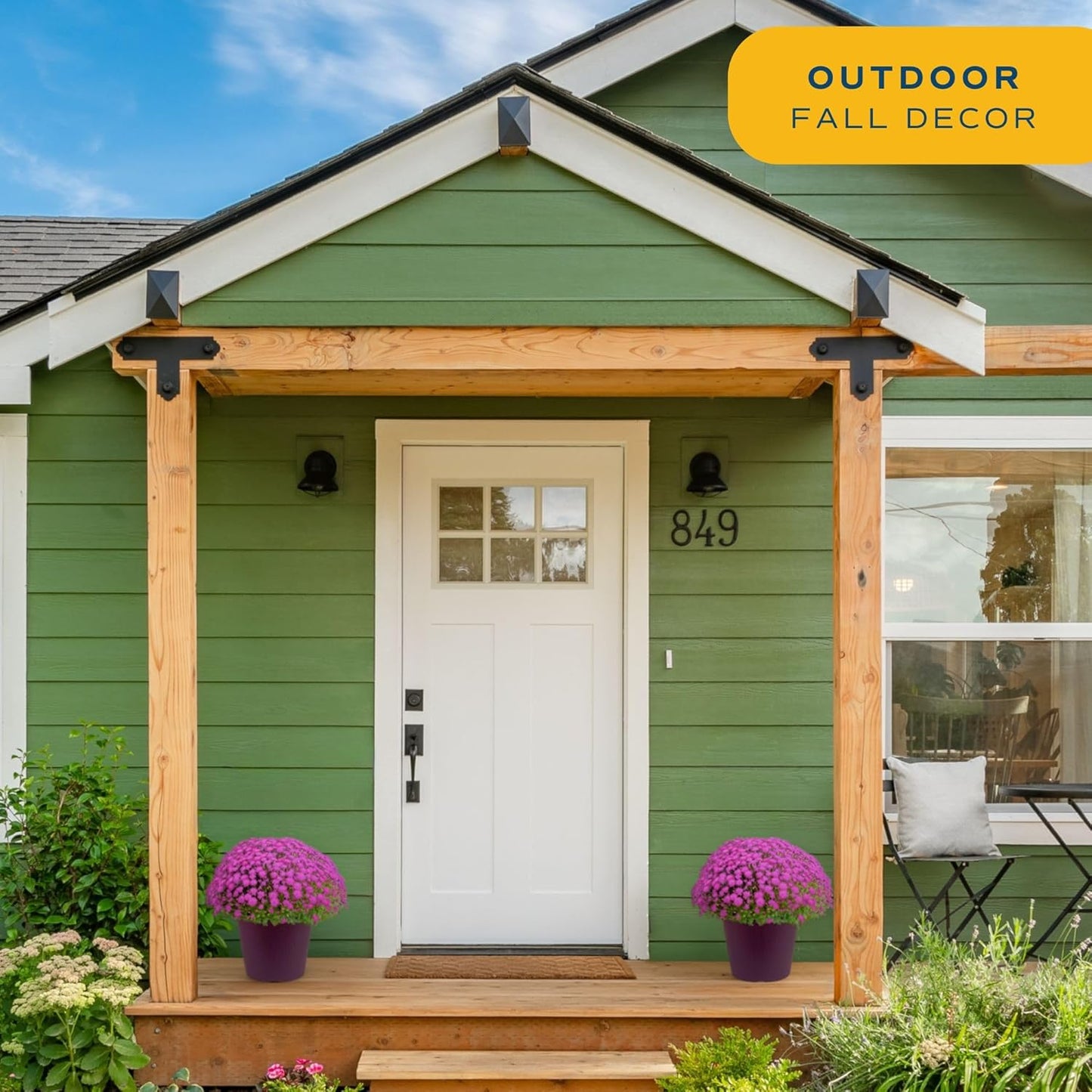 Costa Farms Live Plants – Fall Mums 2-Pack (Purple) in Color Pot | 3 Qt. Seasonal Houseplants & Outdoor Flowers for Porch, Patio, or Garden | Ships in Bud Form for Longer Bloom