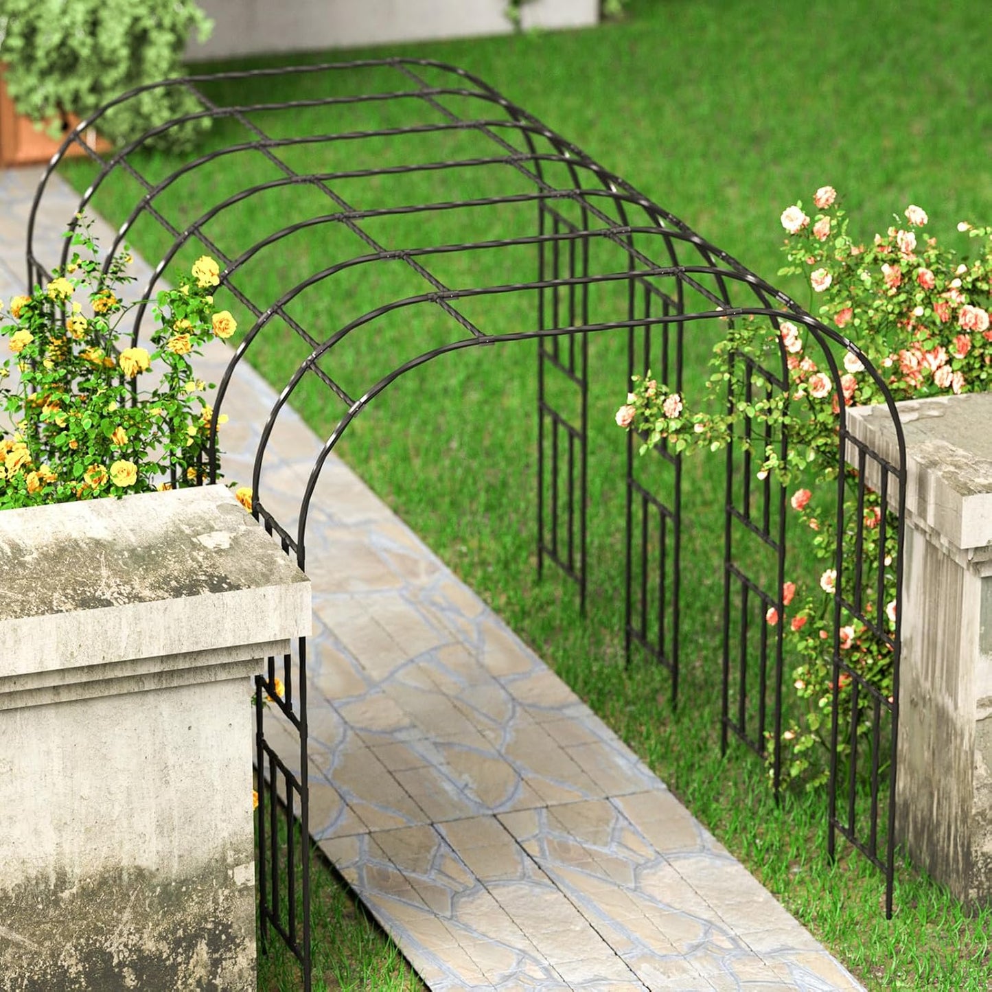 Garden Arch connectors - Length: 15.5 inches, Suitable for Pipe Diameter: 0.78 inches,Connect with a Garden Arch to Form a Garden Promenade