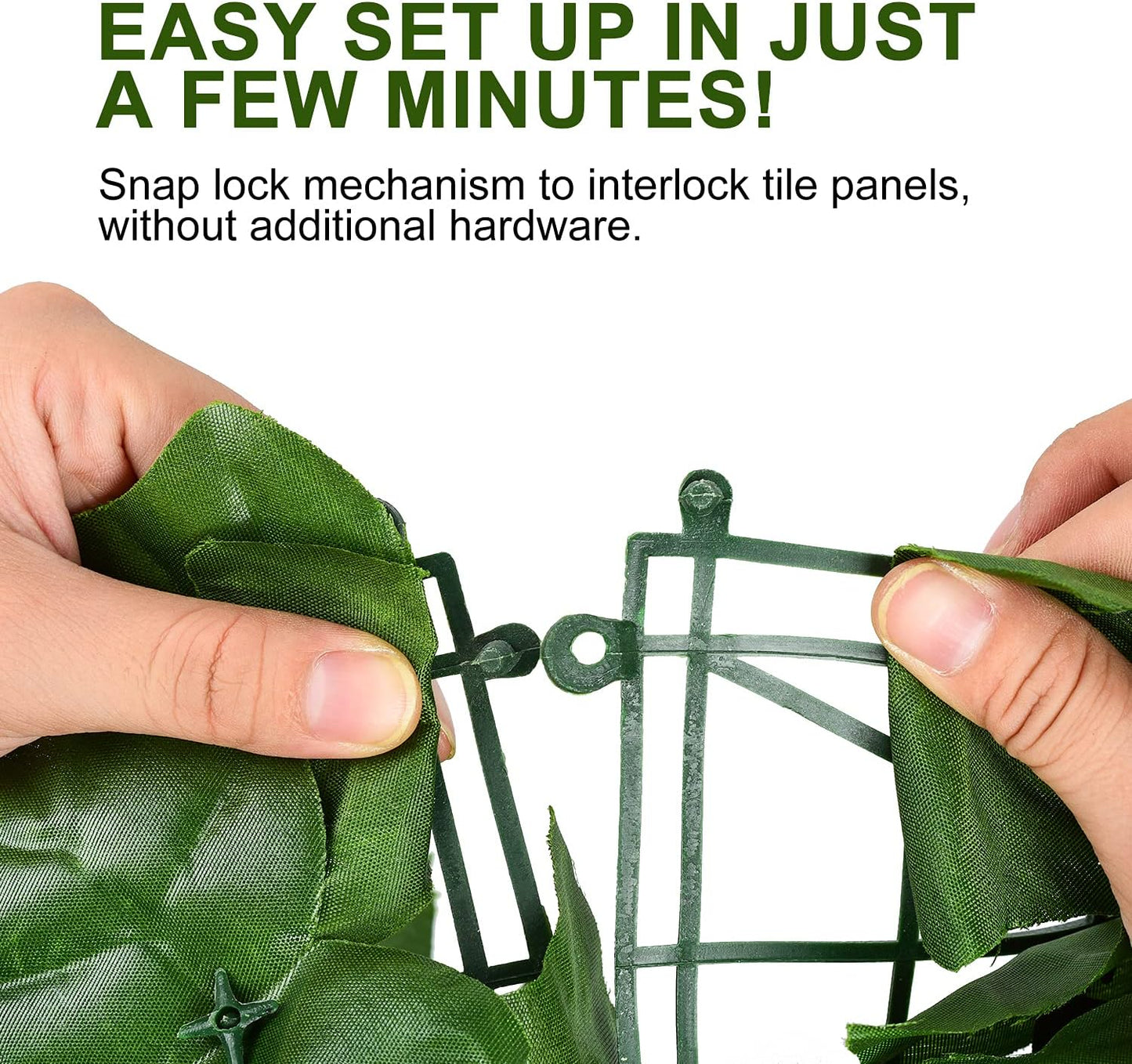 DearHouse Artificial Ivy Privacy Fence, 196.85x39.37inch Artificial Hedges Fence and Faux Maple Leaf Decoration for Outdoor Garden Decor