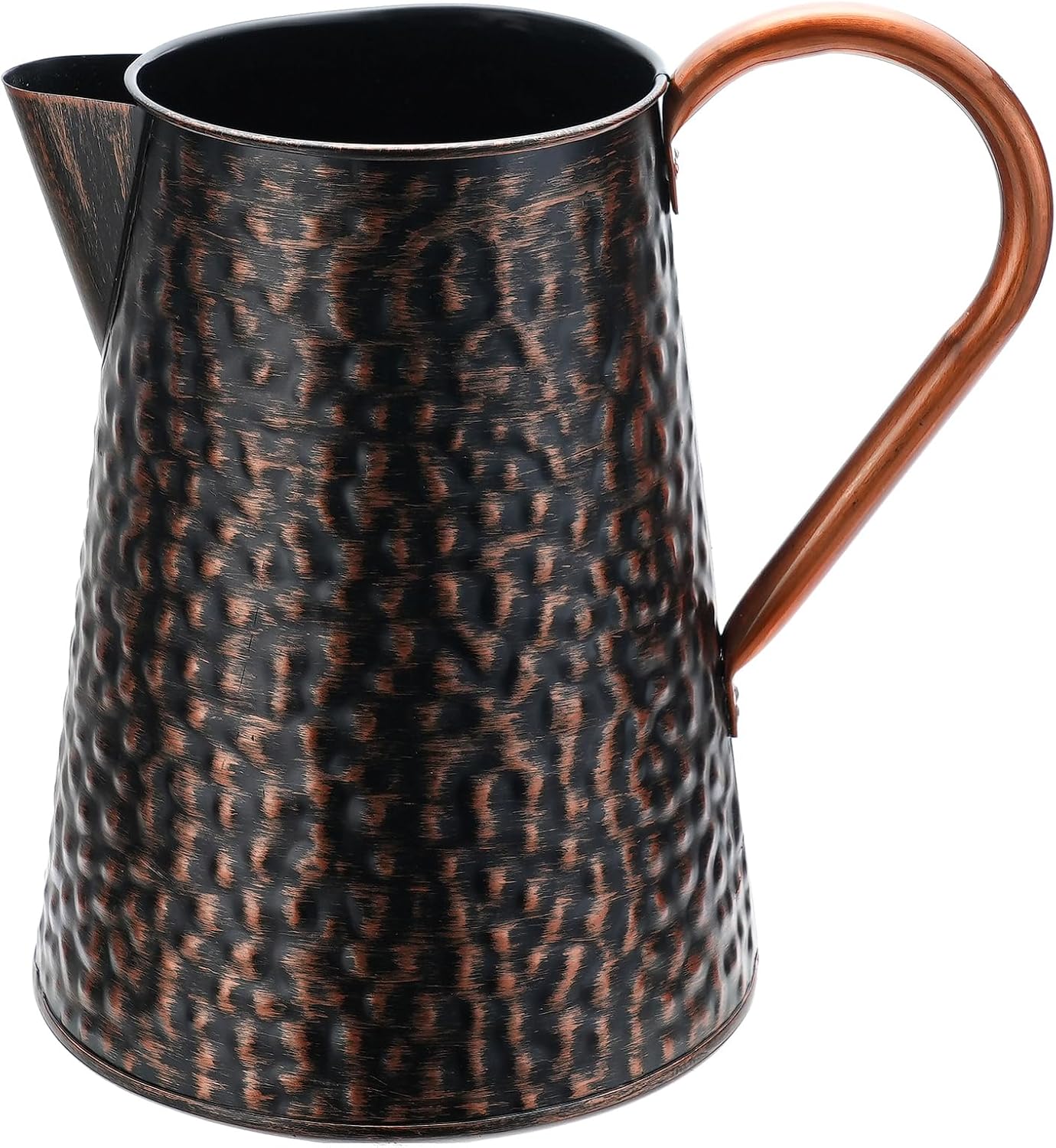 Copper Colored Metal Decorative Watering Can Metal Flower Milk Jug Vase Pitcher Holder for Indoor Outdoor Plants