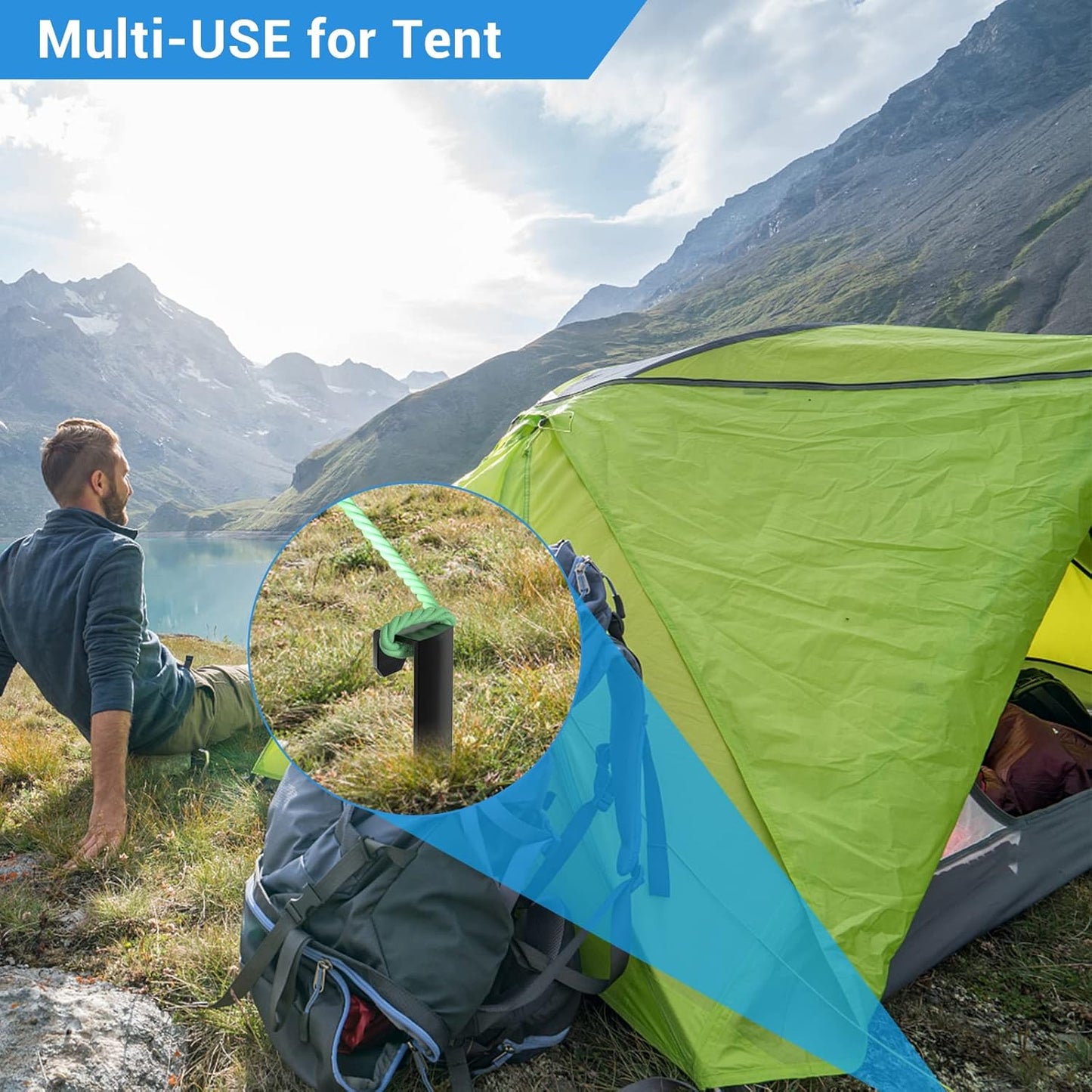 20Pcs Metal Landscape Edging Stakes, 8.5In Garden Stakes Landscape Anchoring Spikes for Terrace Board, Landscape Edging Coil, Grass Barrier, Bender Board, Garden Liner, Black