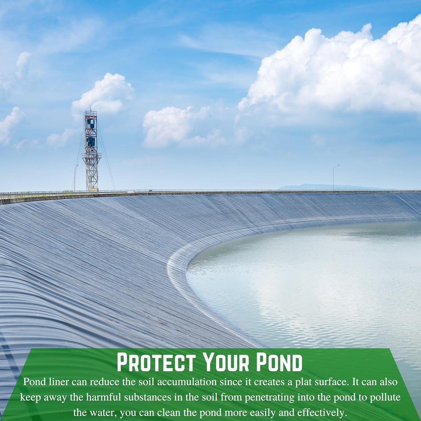 Farm Plastic Supply - 8 Mil Black/White Pond Liner - 8 Mil Fish Pond Liner, Pond Liners for Outdoor Ponds, Koi Ponds, Garden Fountain, Waterfall, Containment Liner (40' x 25')