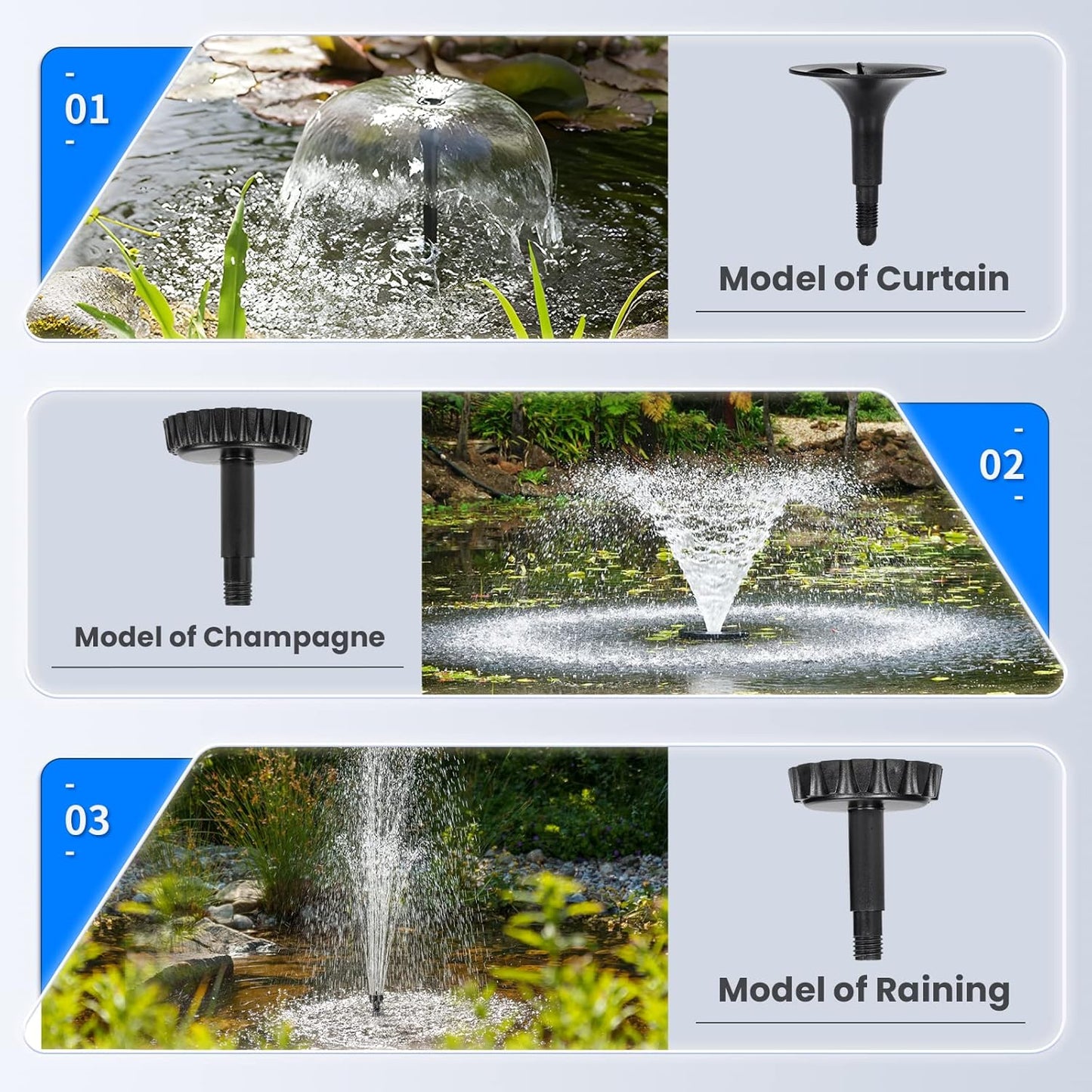 Anbull Pond Filter for Outdoor Ponds, 110V/57W 790GPH Submersible Water Fountain Pump, All-in-One Pond Filter System with 13W UV-C Lamp for Clearing Pond Garden Fish Tank Aquarium