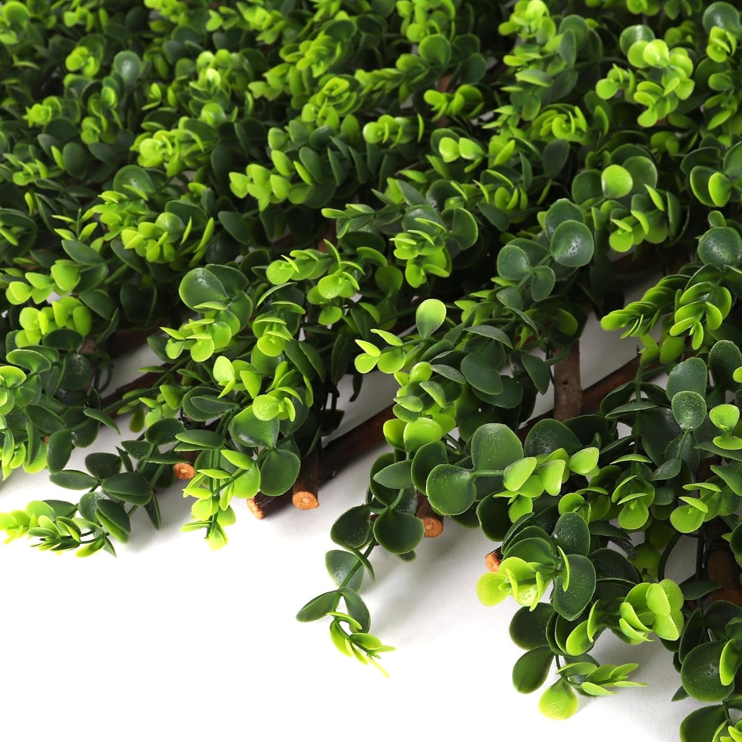 3rd Street Inn™ Leaf Trellis - Bamboo Greenery Panel - Boxwood and Ivy Privacy Fence Substitute - DIY Flexible Fencing (1, Wintergreen)