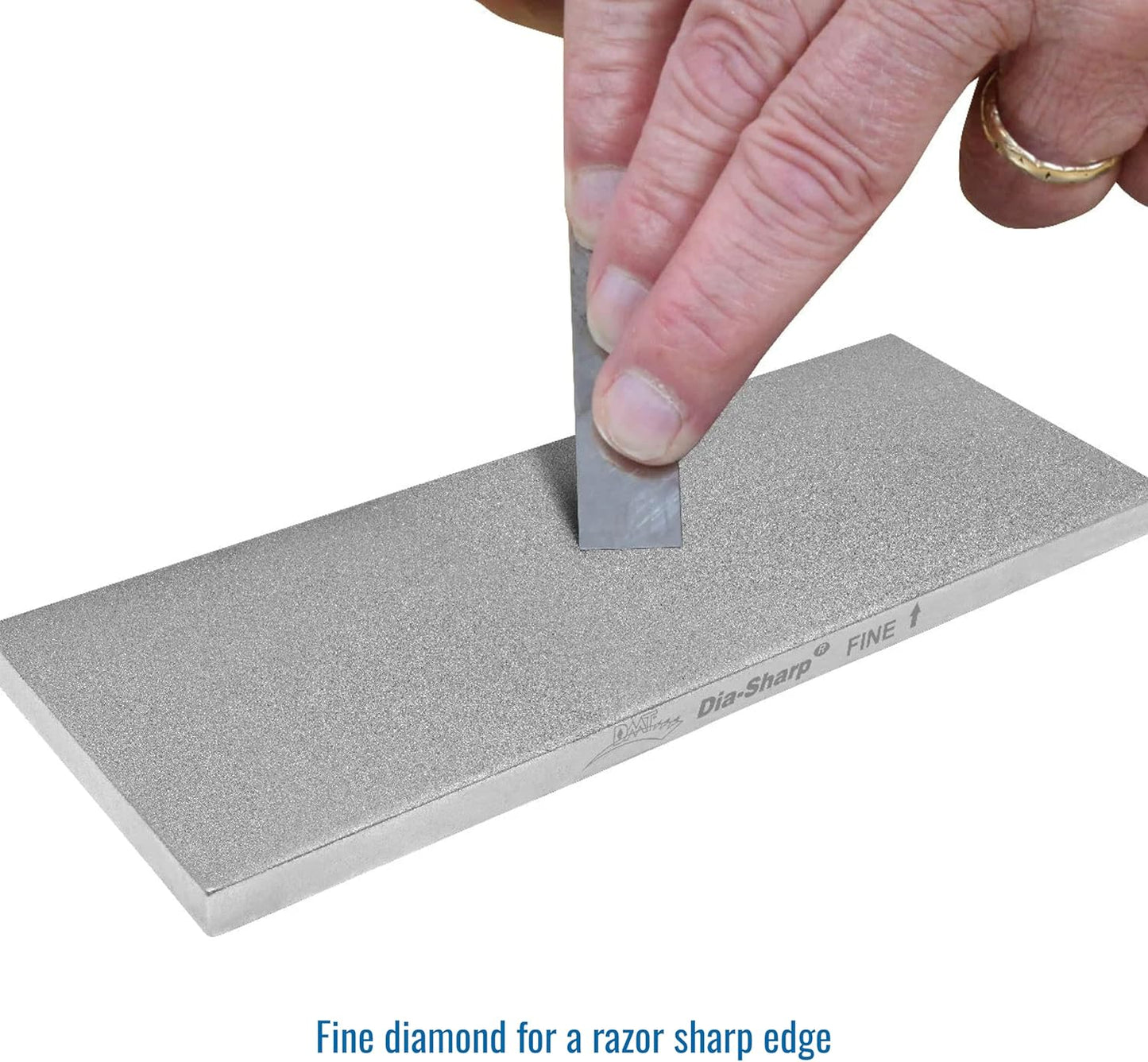 DMT D8F Dia-Sharp Diamond Knife Sharpener, Fine Diamond Sharpening Stone, 8-Inch