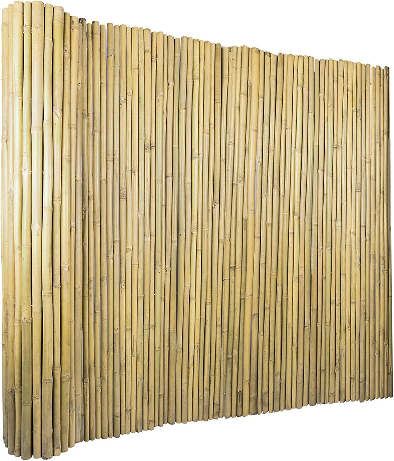 3Ft High x 8Ft Long x 0.7In D Bamboo Screen, Natural Bamboo Fence Rolls, Eco-Friendly Fencing for Outdoor Balcony Patio Garden Border Pool