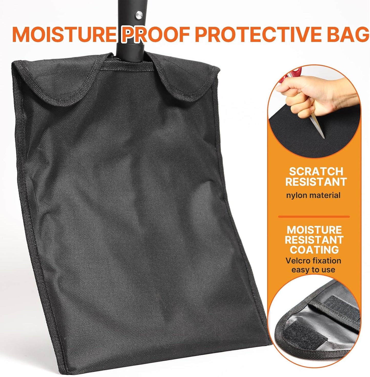 4-Tine Garden Fork,Heavy Duty Pitch Fork for Gardening,Digging Fork and Spading Fork for Loosening Soil,Compost Fork with Fiberglass Handle,45 Inch