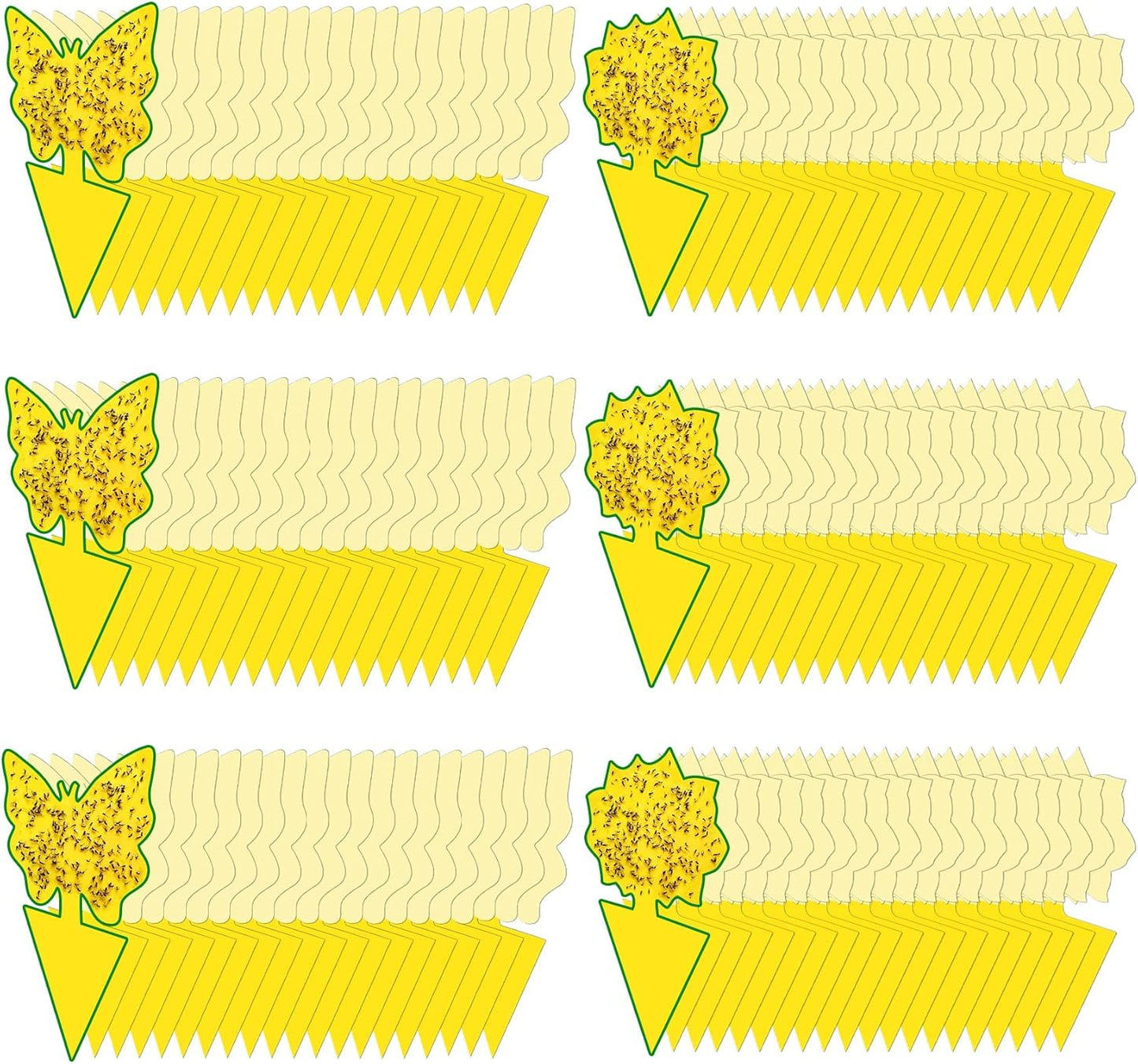 120 Pack Fungus Gnat Traps for House Indoor, Fungus Traps Fruit Fly Traps for Indoors Gnats Sticky Traps for Plants Yellow Sticky Traps for Gnats