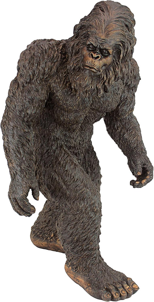Design Toscano Yeti the Bigfoot Indoor/Outdoot Garden Statue, Medium 21 Inch Tall, Cast Stone Resin, Brown Finish