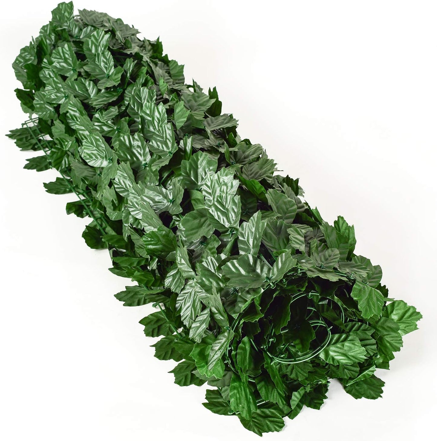 DearHouse Artificial Ivy Privacy Fence, 196.85x39.37inch Artificial Hedges Fence and Faux Maple Leaf Decoration for Outdoor Garden Decor