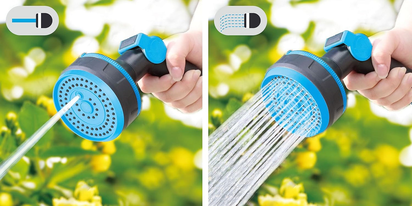 Garden Hose Nozzle, Ergonomic 2-Pattern Water Hose Nozzle Spray Gun, Adjustable comfort spray gun with thumb control for Garden, Plants, Car Wash, Cleaning, Showering Pets
