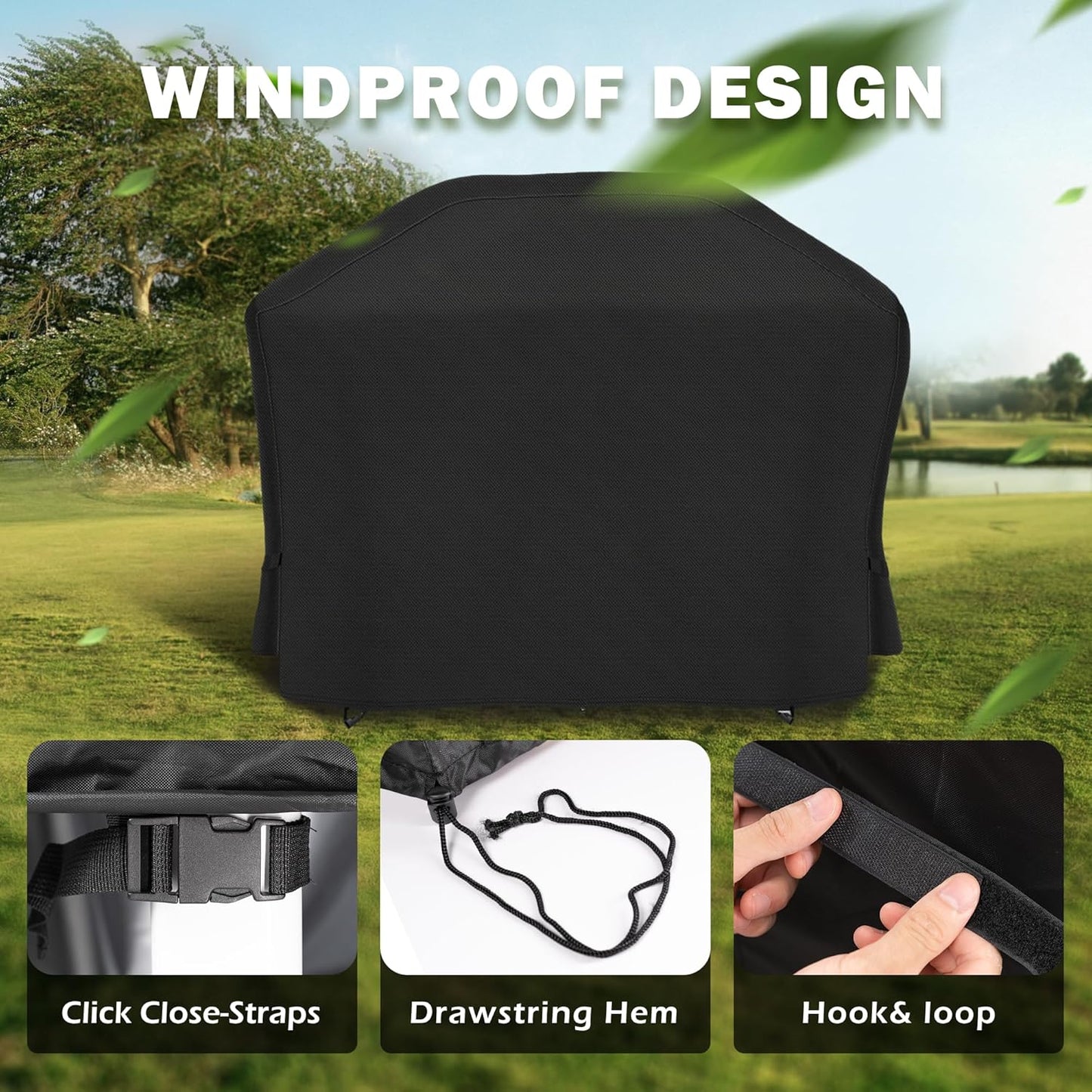 Grill Cover for Ninja PG301 Propane Griddle, Outdoor Griddle Cover for Ninja PG300 Series BBQ Grill-Waterproof