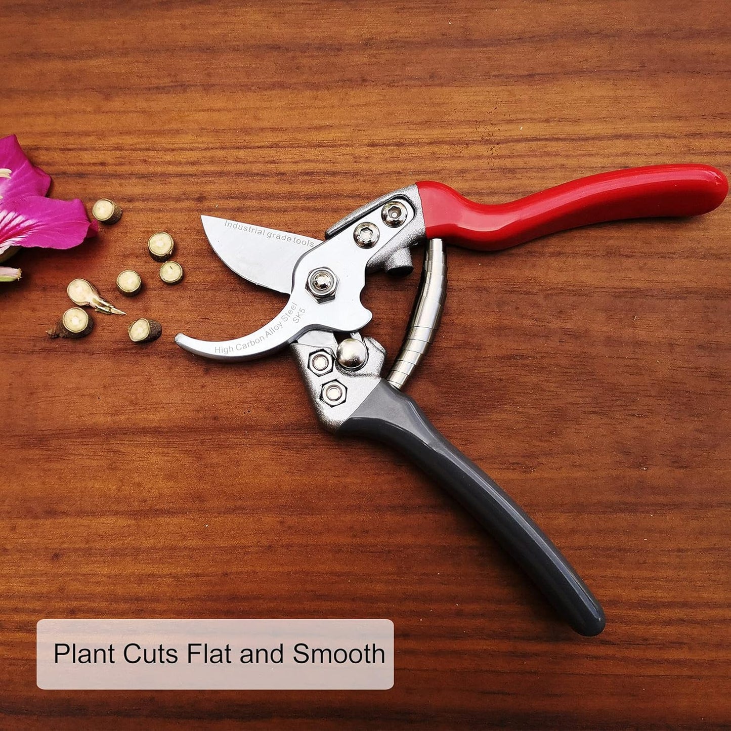 TONMA Pruning Shears [Made in Japan] Professional 7.5 Inch Premium Plant Garden Scissors Secateurs with Ergonomic Handle, Bypass Hand Pruners Branch Gardening Clippers for Plants