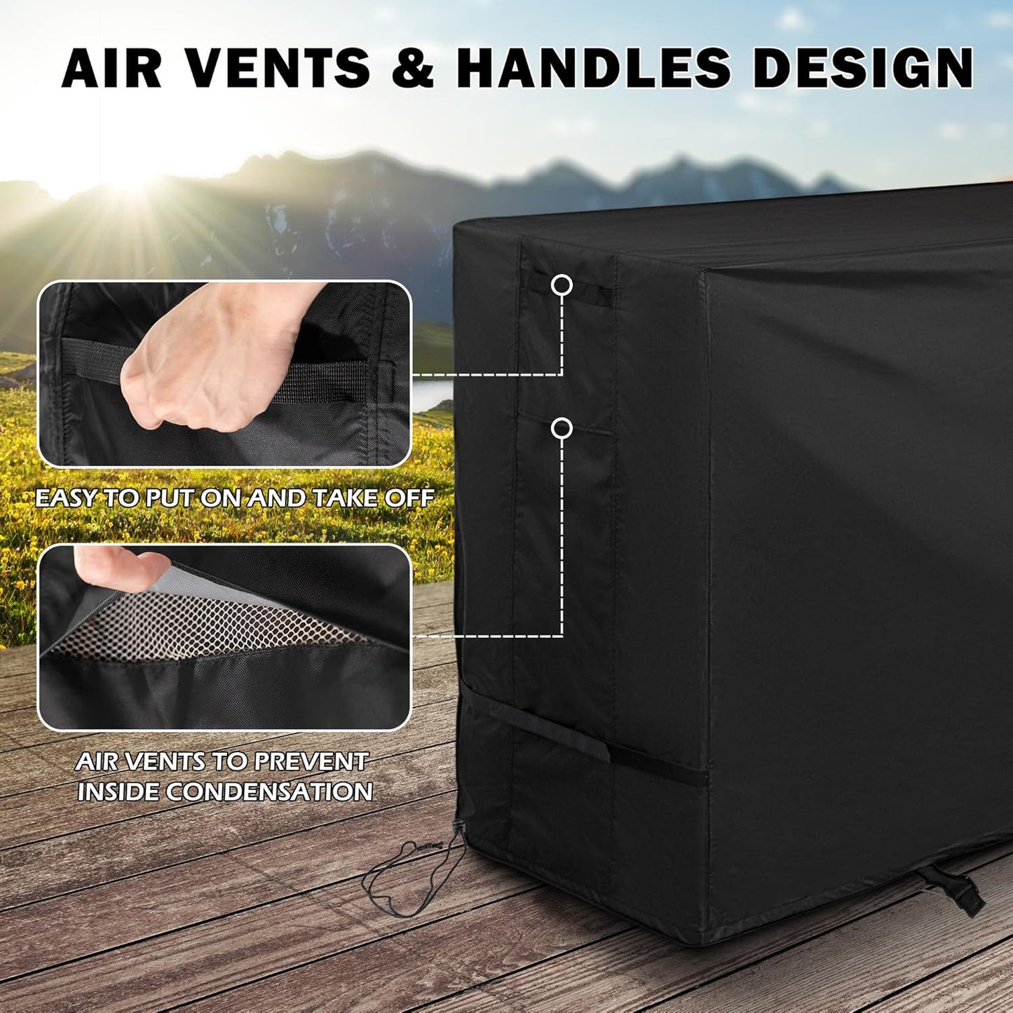 Pizza Oven Table Cover for Leteuke Pizza Oven Table Grill Cart, Outdoor Pizza Oven Stand Cover for Leteuke BBQ Prep Tables Station