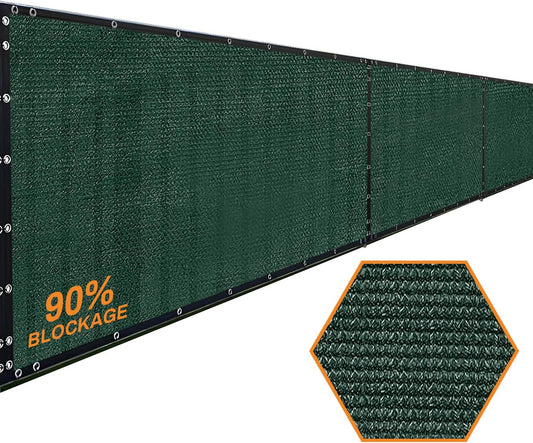 Xpose Safety Privacy Fence Screen 5’ x 50’ – Heavy Duty Green Mesh with 90% Visibility Block, UV Protection – for Garden, Yard, Nursery, Kennel, Dog Run, Greenhouse