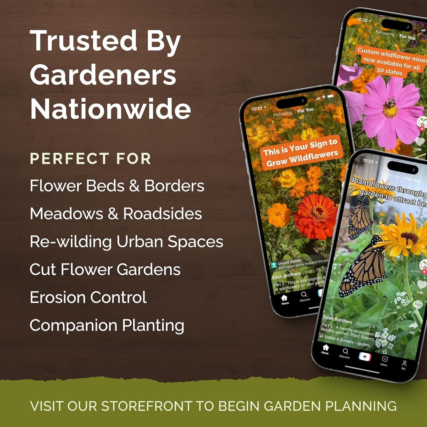 Eden Brothers Zin Master Flower Mixed Seeds for Planting, 5 lb, 2,400,000+ Seeds with California Giant, Mexican, Lilliput Zinnia | Attracts Pollinators, Plant in Spring, Zones 3, 4, 5, 6, 7, 8, 9, 10