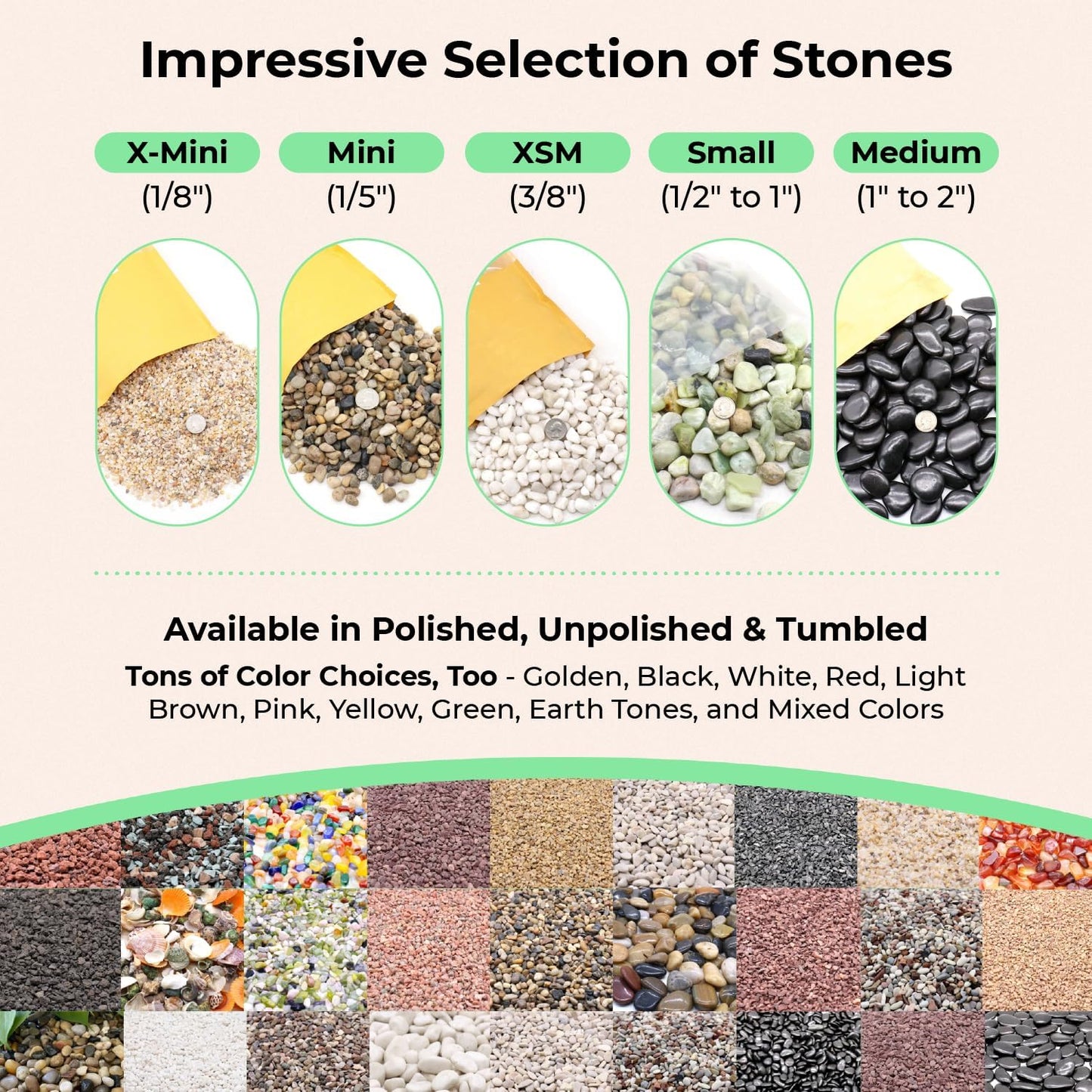 Coarse Sand. Light Brown Color. 1/8 Inch 10 lbs. for Potting Soil, Succulents, Pots, Plants, Gardening, Indoor, Crafting, Vase Fillers (X-Mini, COARSE Sand - Light Brown, 10)