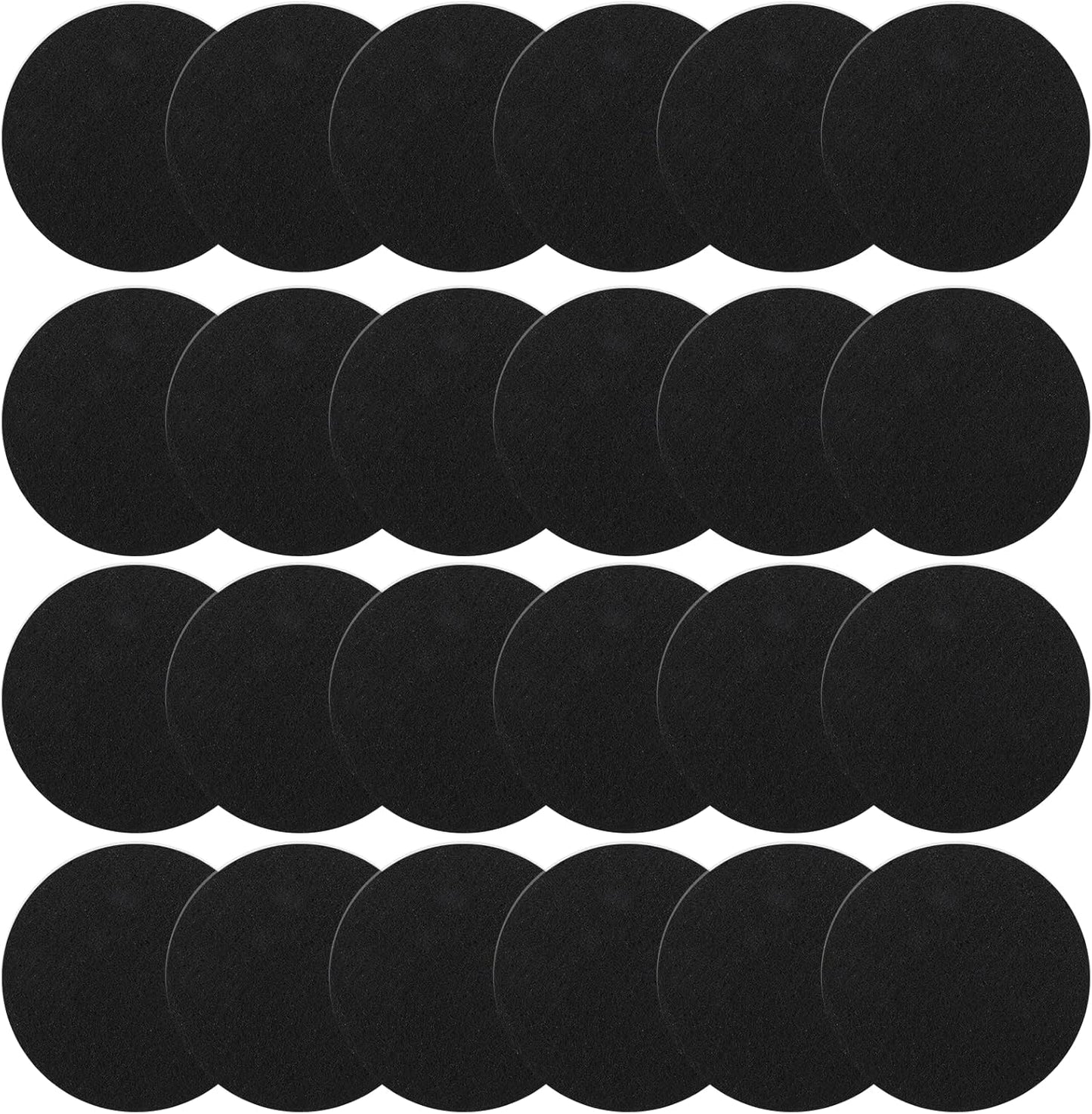 24 Pack Compost Bin Filter, 6.7 Inch Charcoal Filters for Kitchen Compost Bin, Compost Filters for Home Countertop Bin, Replacement Charcoal Filters for Compost Bucket Refill Sets, Round