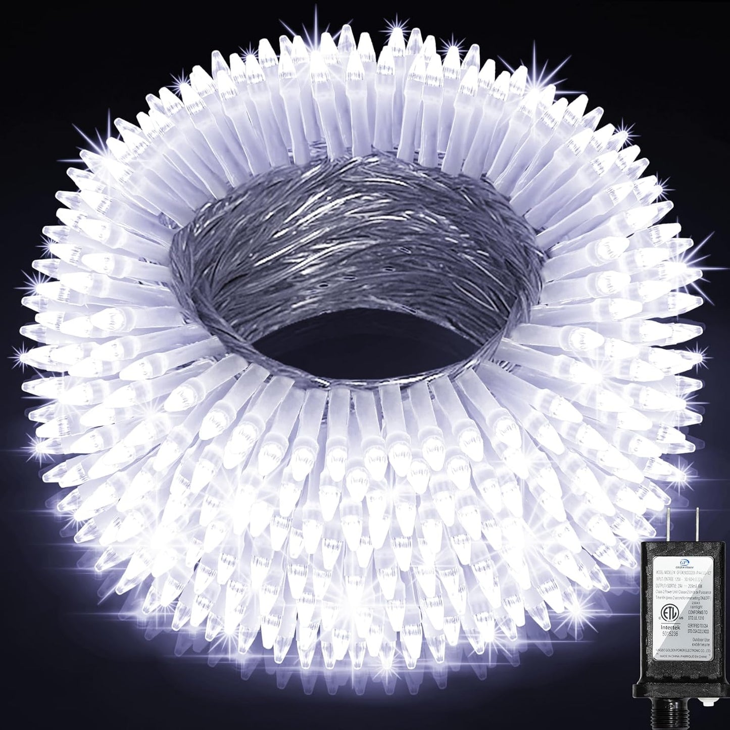 1500 LED Christmas Lights Outdoor Use, 492ft 8 Lighting Modes Fairy Lights for Outside, Christmas Tree Lights Outdoor IP44 Waterproof for Xmas Patio Yard Fence Deck Balcony Garden Decor Cool White